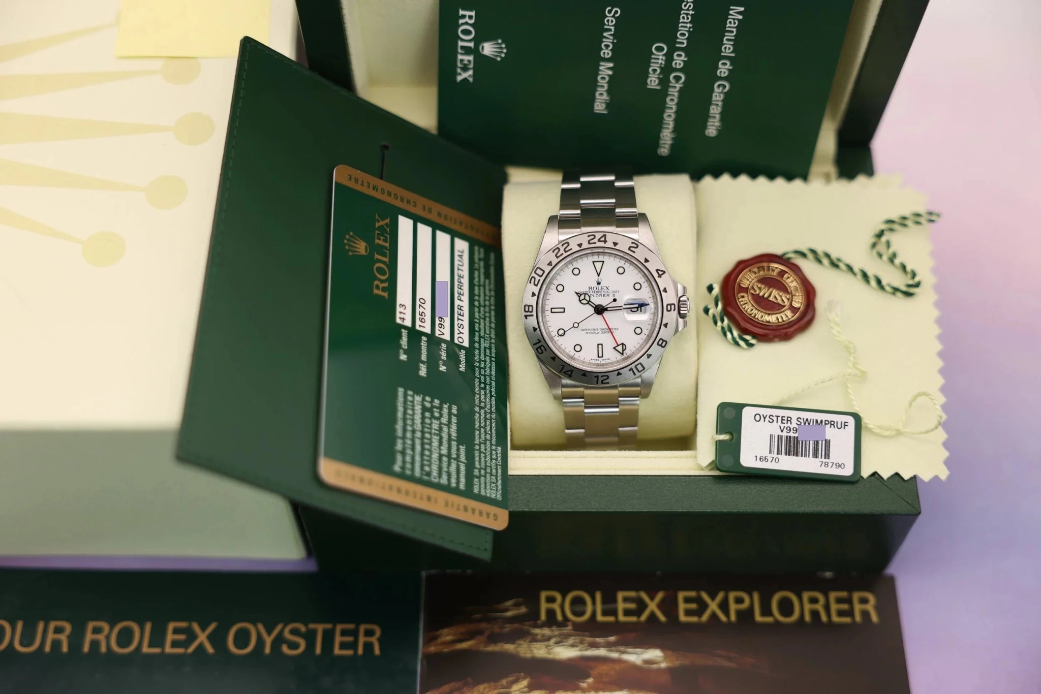 2009 Rolex Explorer II Ref. 16570 Polar | 3186 Movement | Full Set - Sierra Time Co