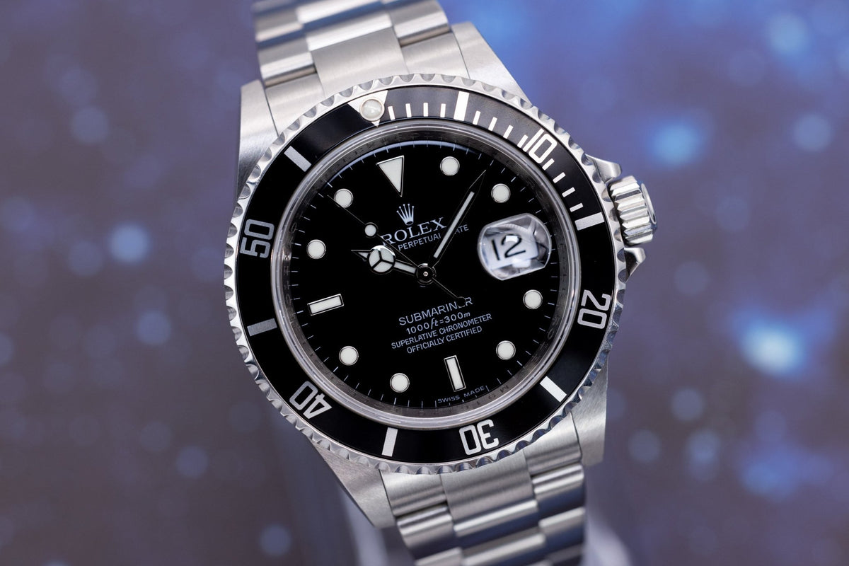 2009 Rolex Submariner Date Ref. 16610 | No-Holes Case | Box and Papers - Sierra Time Co