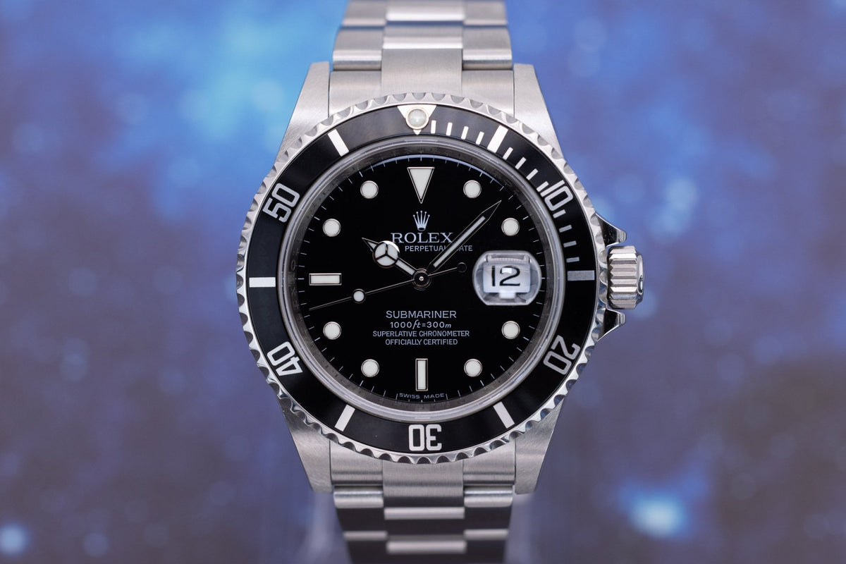 2009 Rolex Submariner Date Ref. 16610 | No-Holes Case | Box and Papers - Sierra Time Co