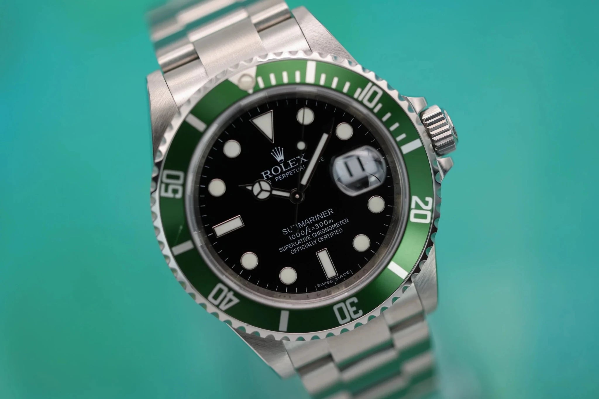2009 Rolex Submariner Ref. 16610LV Kermit | Box and Papers - Sierra Time Co