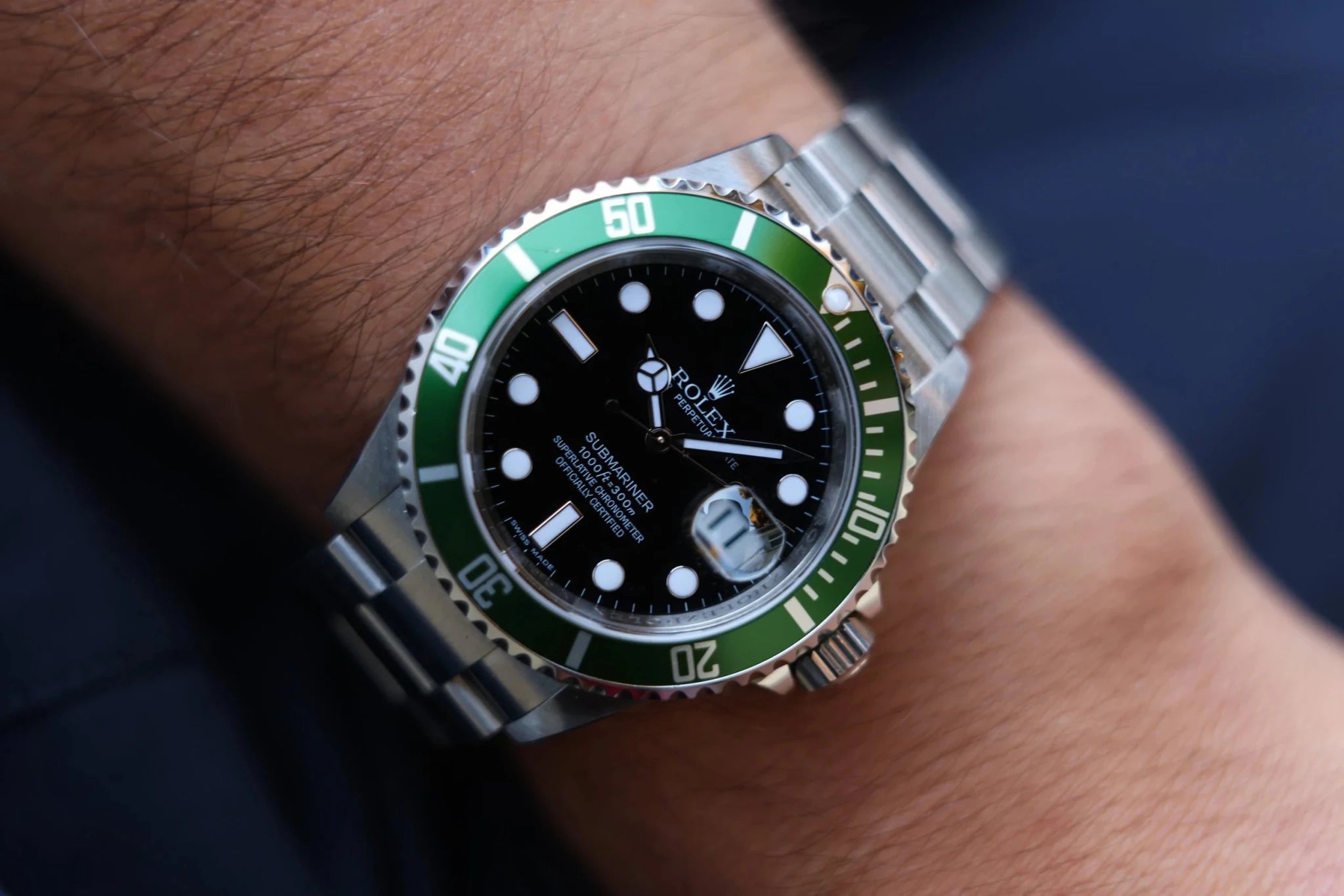 2009 Rolex Submariner Ref. 16610LV Kermit | Box and Papers - Sierra Time Co