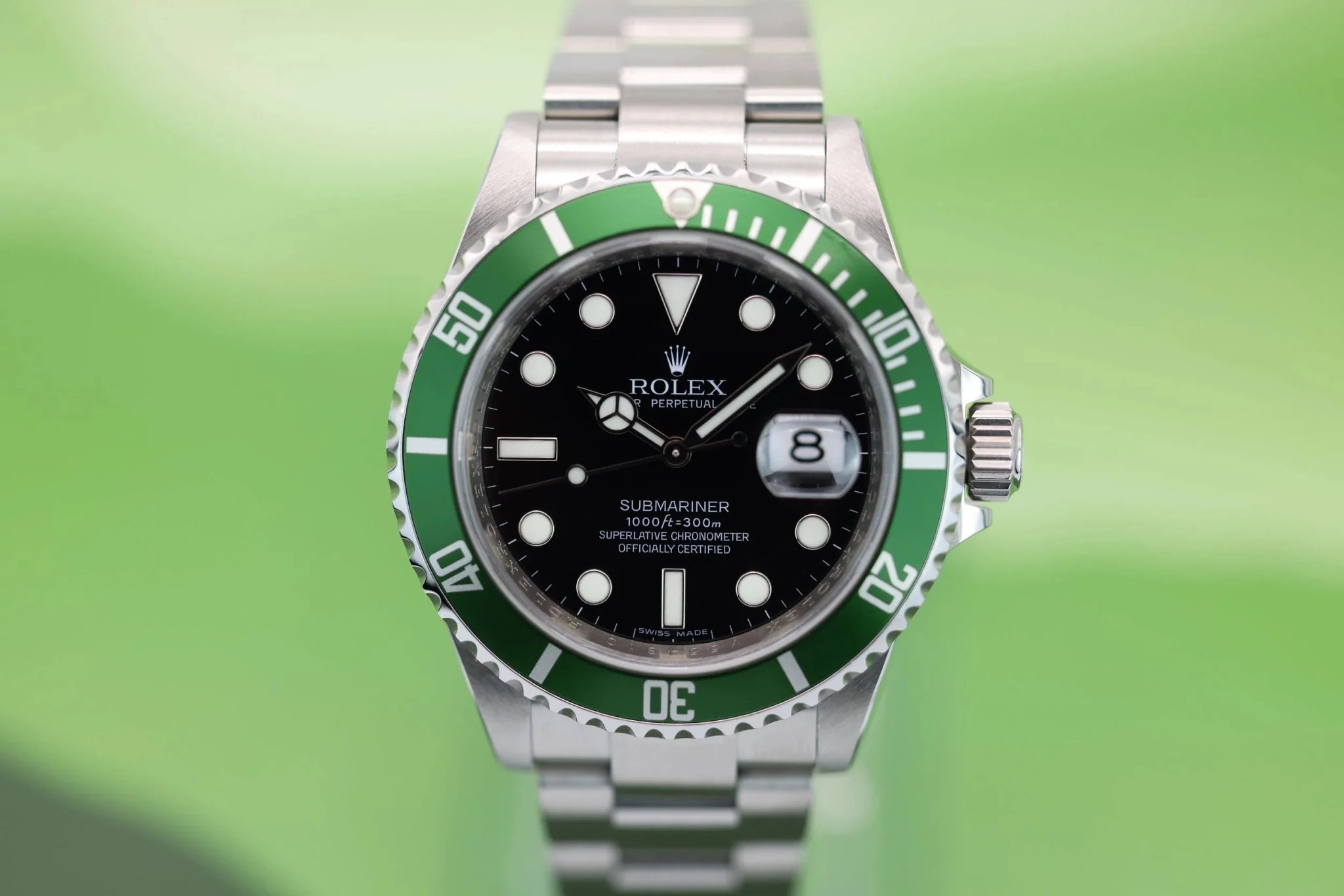 2009 Rolex Submariner Ref. 16610LV Kermit | Full Set - Sierra Time Co