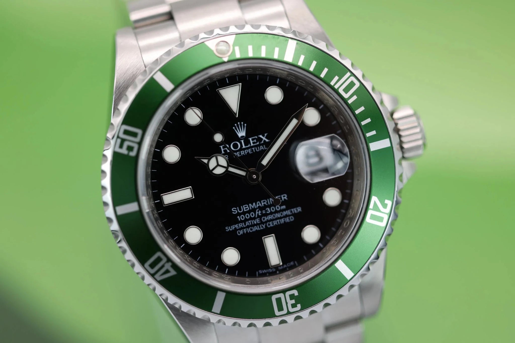2009 Rolex Submariner Ref. 16610LV Kermit | Full Set - Sierra Time Co