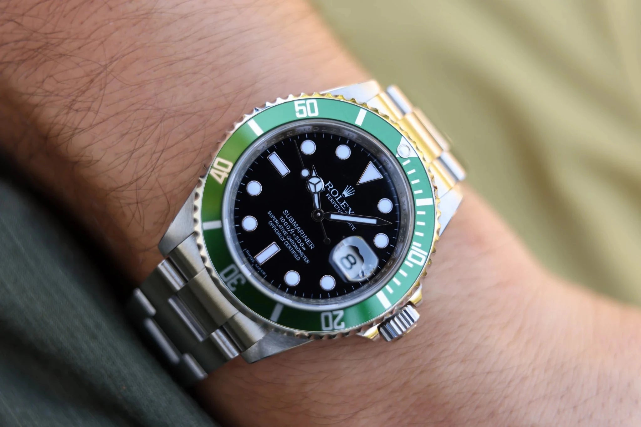 2009 Rolex Submariner Ref. 16610LV Kermit | Full Set - Sierra Time Co