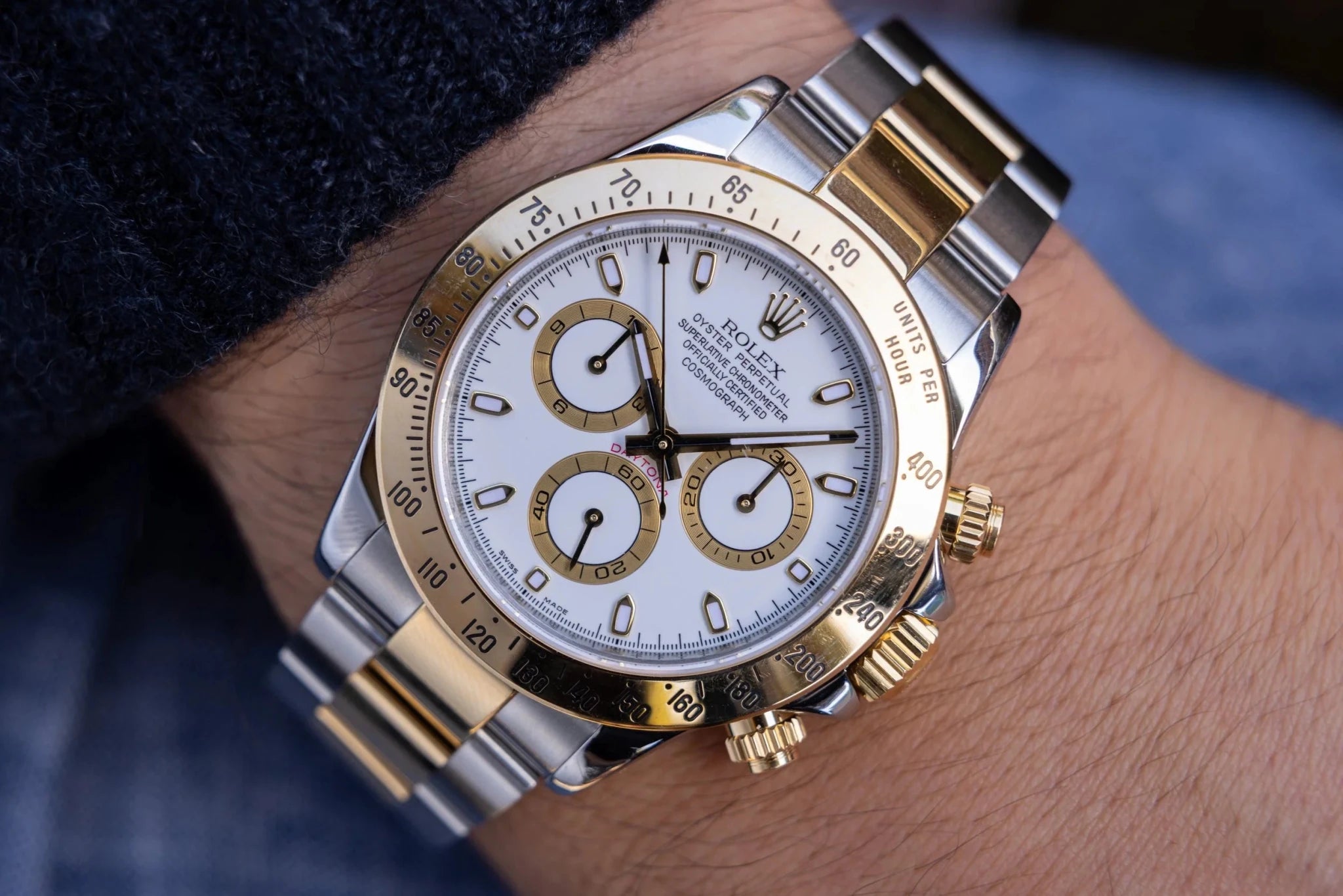 2010 Rolex Daytona Ref. 116523 | Two-Tone | White Dial | Box and Papers - Sierra Time Co