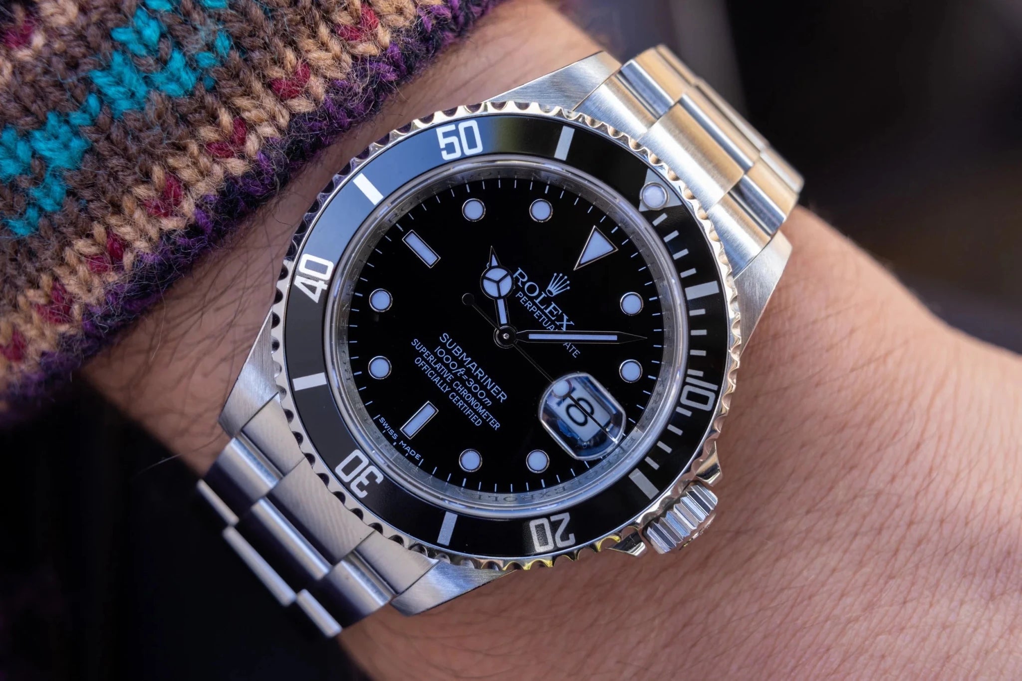 2010 Rolex Submariner Date Ref. 16610 | Engraved Rehaut | Box and Papers - Sierra Time Co