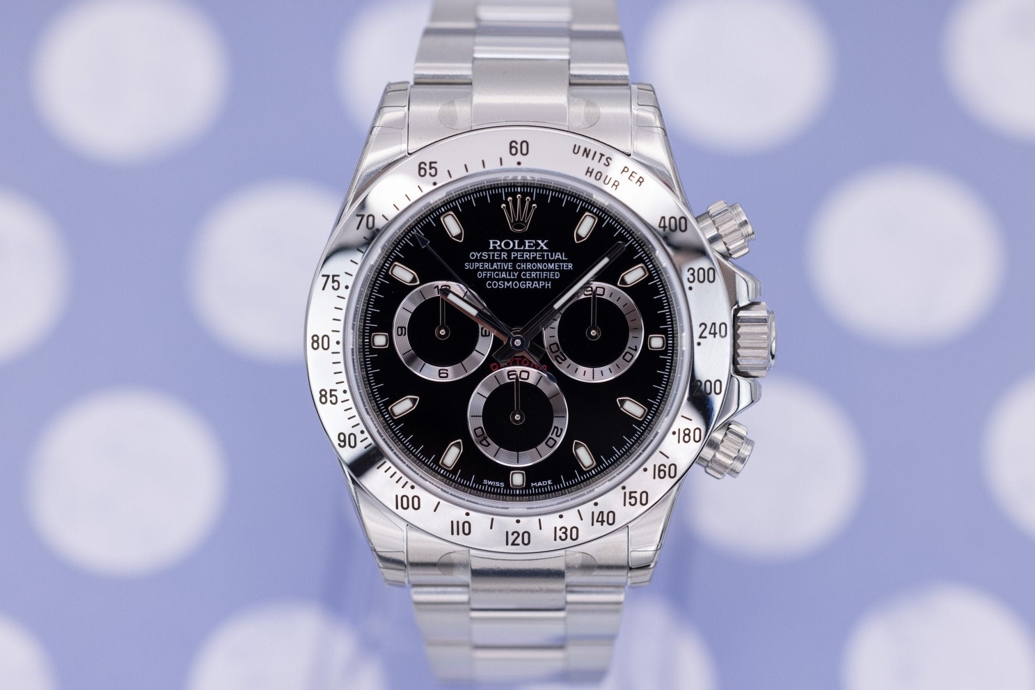 2011 Rolex Daytona Ref. 116520 | Black Dial | New Old Stock | Stickers | Box and Papers - Sierra Time Co