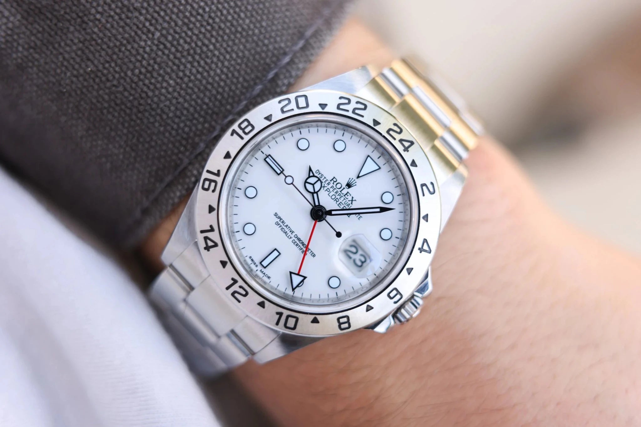 2011 Rolex Explorer II Ref. 16570 Polar | 3186 Movement | Box and Papers - Sierra Time Co