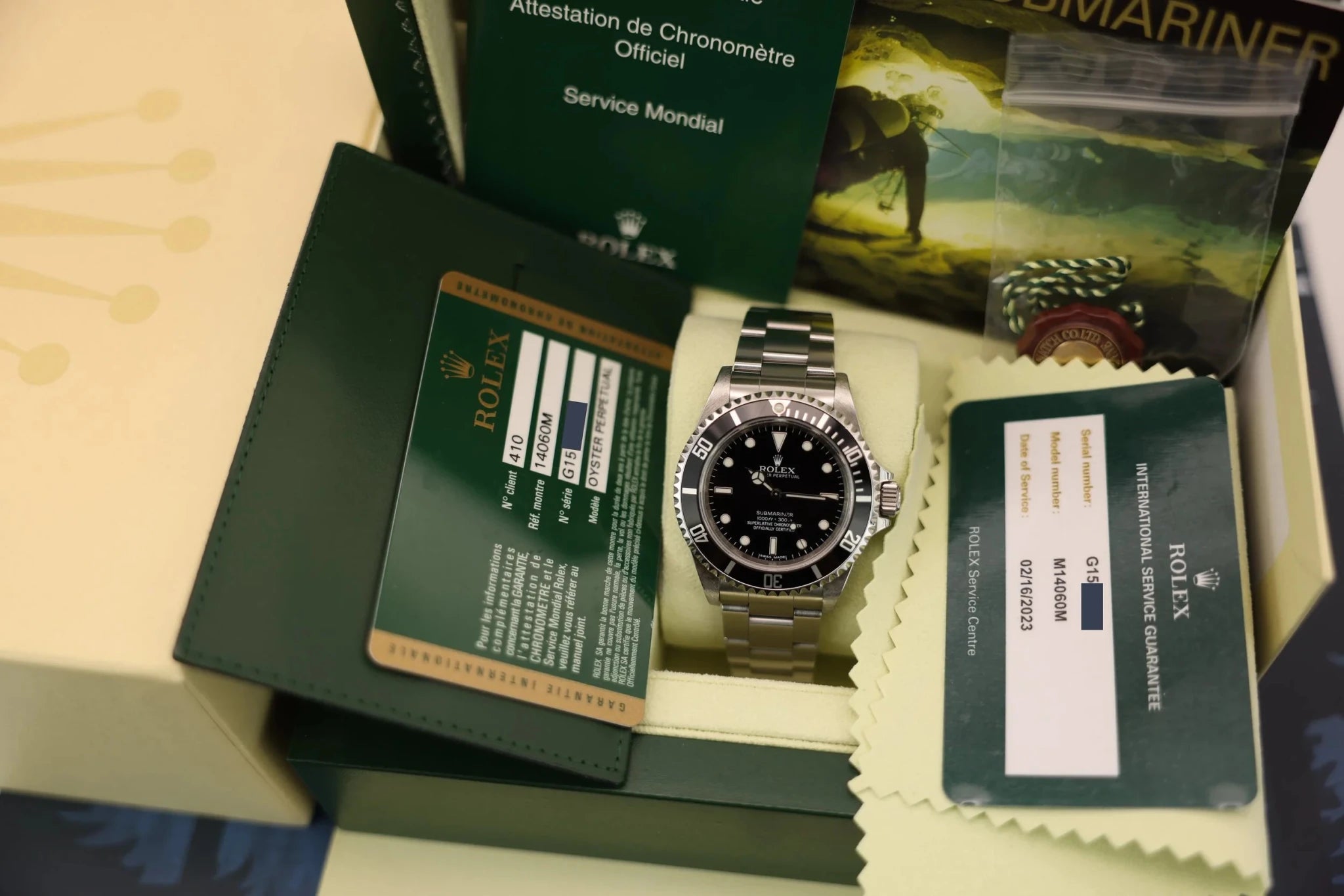 2011 Rolex Submariner Ref. 14060m | Box and Papers | 2023 RSC Card - Sierra Time Co