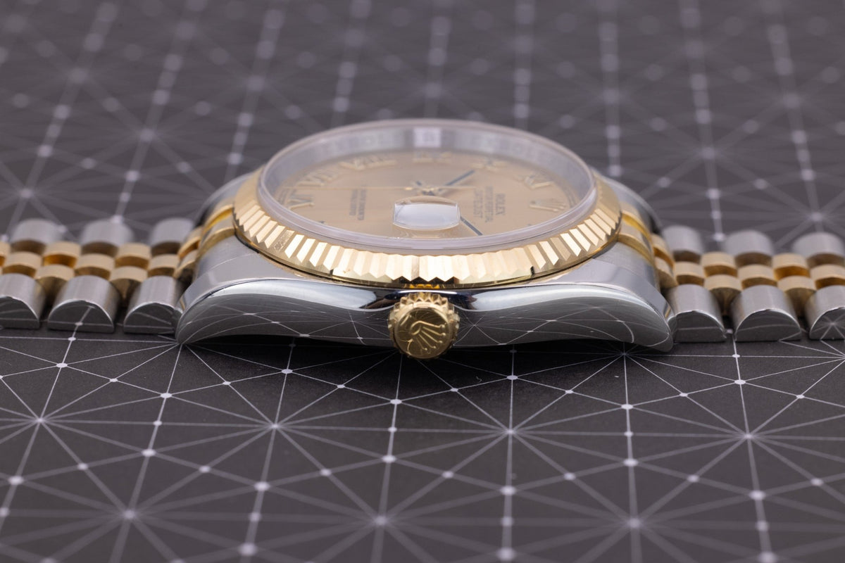 2012 Rolex Datejust Ref. 116233 | Champagne Roman Numeral Dial | Box and Papers - Sierra Time Co