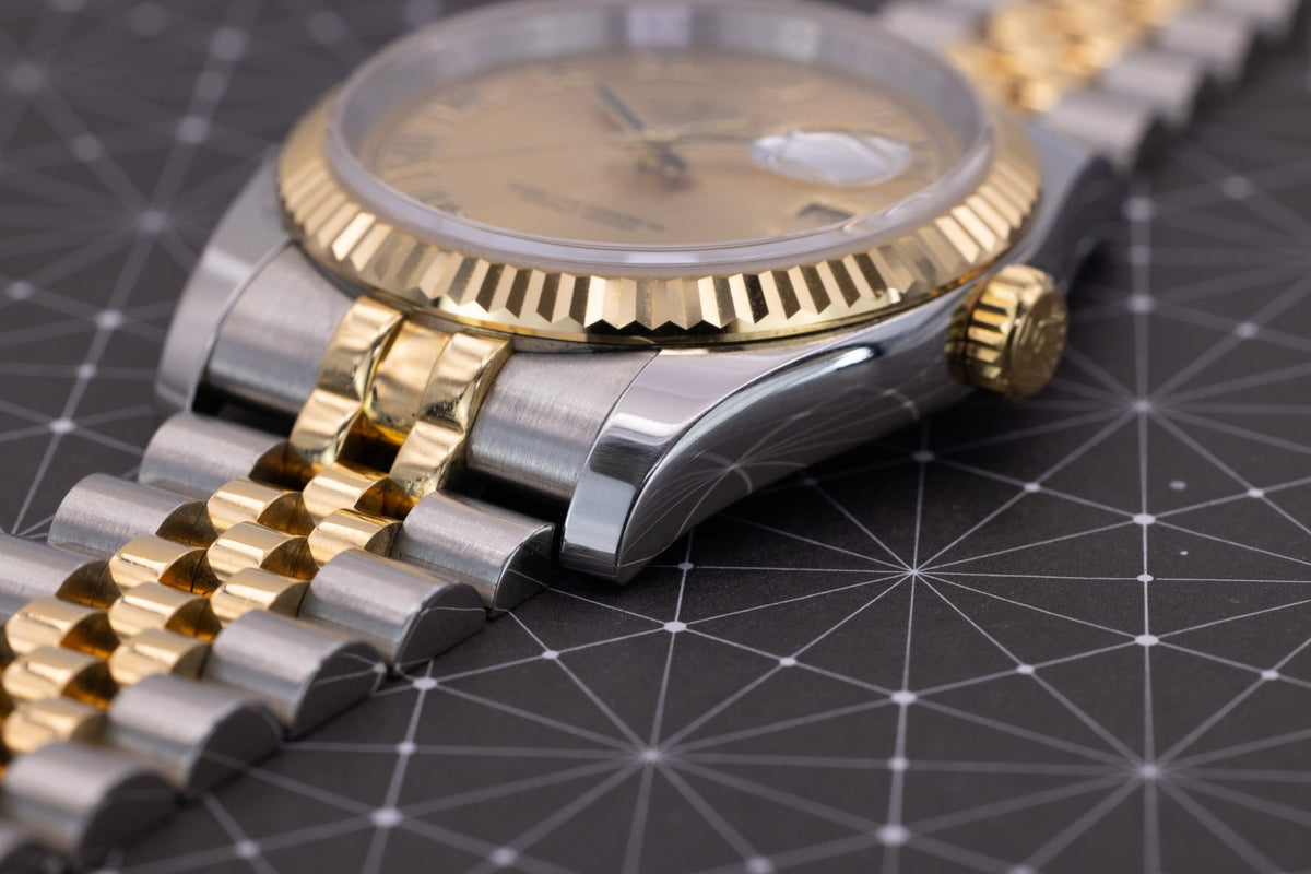 2012 Rolex Datejust Ref. 116233 | Champagne Roman Numeral Dial | Box and Papers - Sierra Time Co