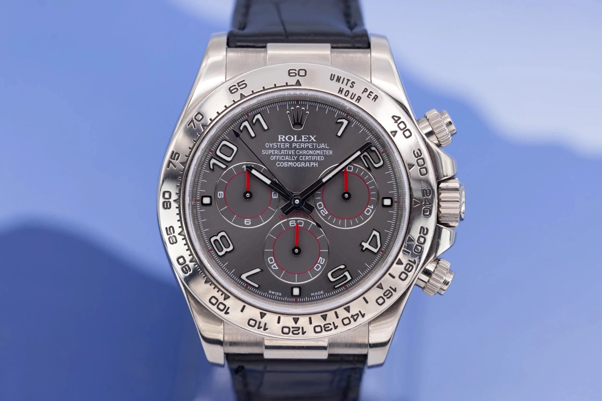 2012 Rolex Daytona Ref. 116519 | 18K WG | Gray Racing Dial | Box and Papers - Sierra Time Co