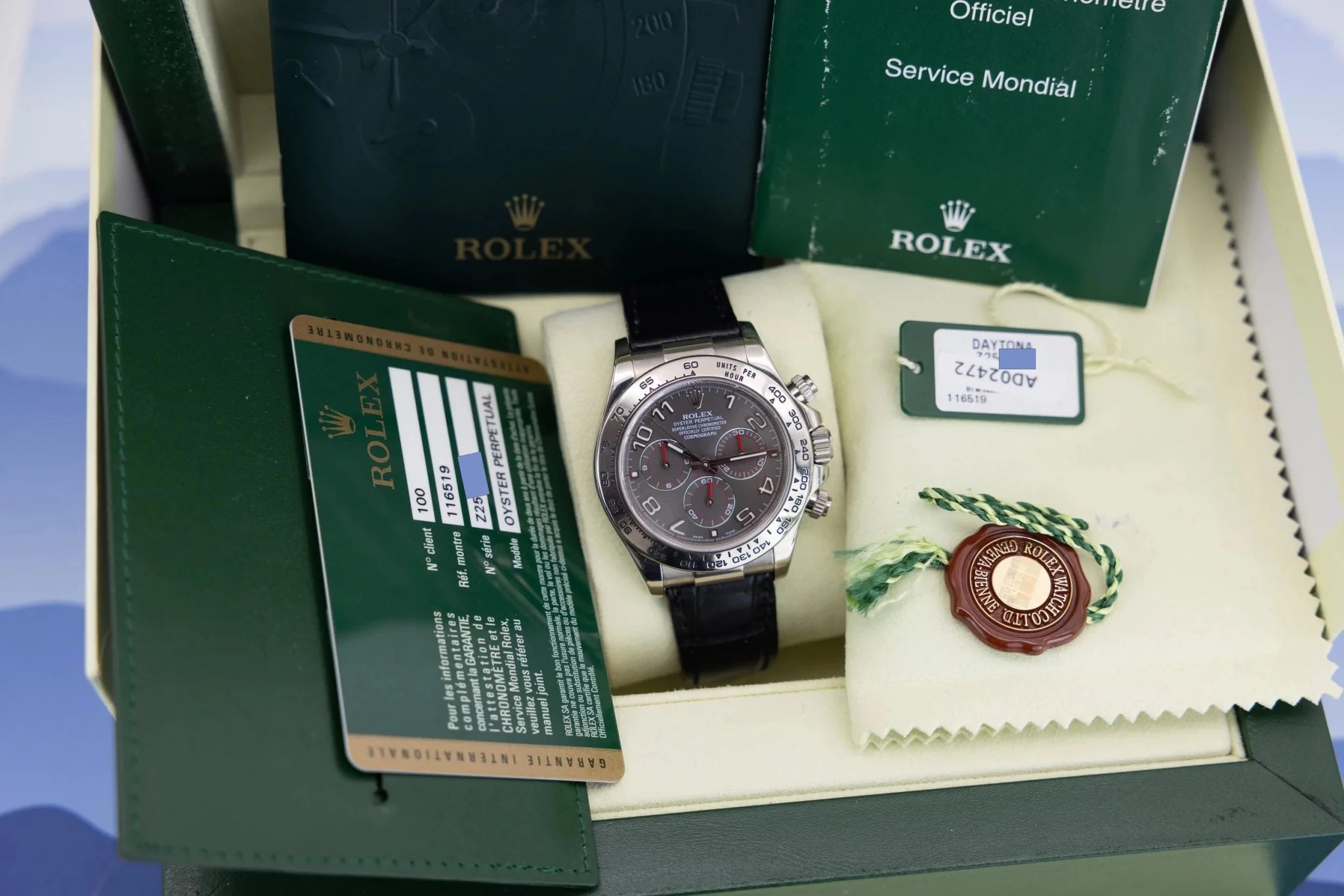 2012 Rolex Daytona Ref. 116519 | 18K WG | Gray Racing Dial | Box and Papers - Sierra Time Co
