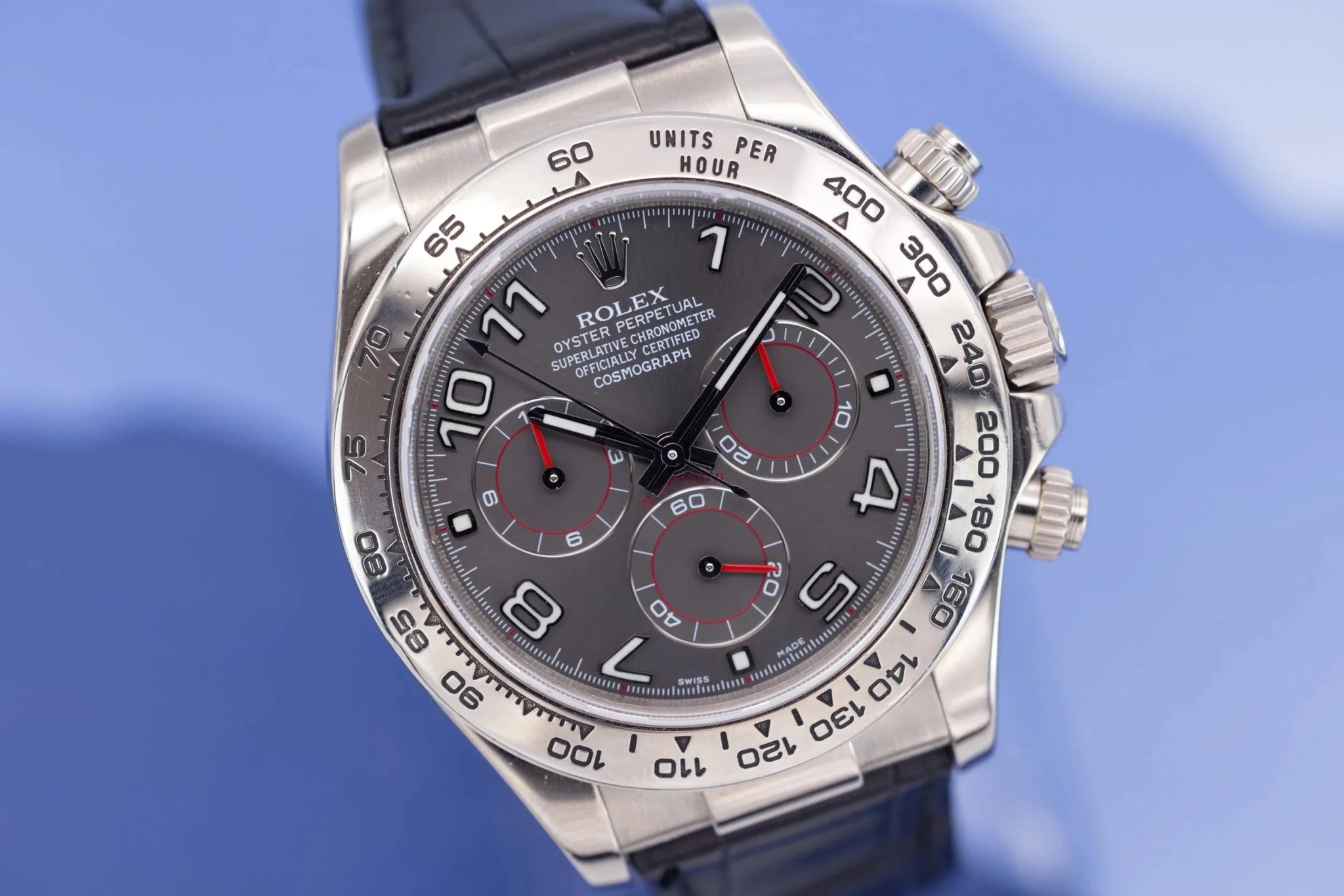 2012 Rolex Daytona Ref. 116519 | 18K WG | Gray Racing Dial | Box and Papers - Sierra Time Co