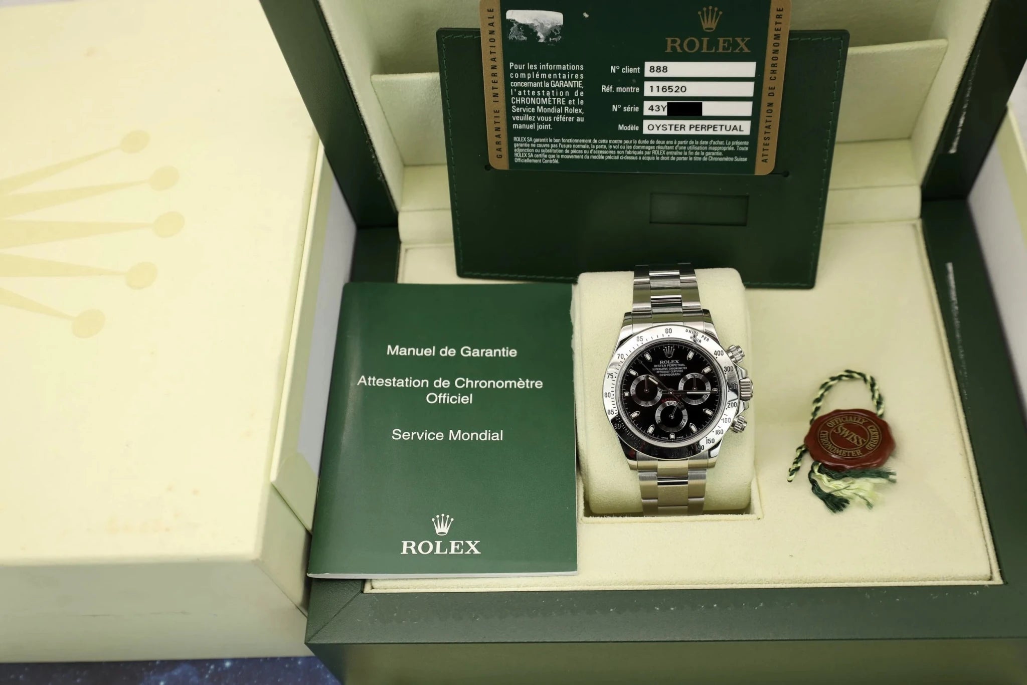 2013 Rolex Daytona Ref. 116520 Black Dial | Box and Papers - Sierra Time Co