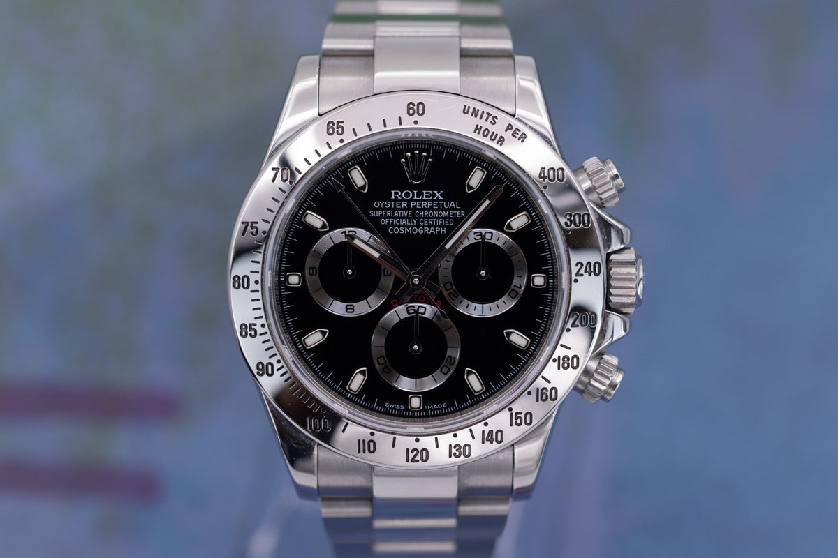 2013 Rolex Daytona Ref. 116520 | Black Dial | Box and Papers | 2025 RSC Service - Sierra Time Co
