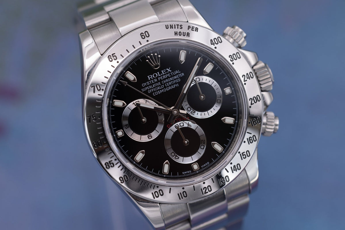2013 Rolex Daytona Ref. 116520 | Black Dial | Box and Papers | 2025 RSC Service - Sierra Time Co