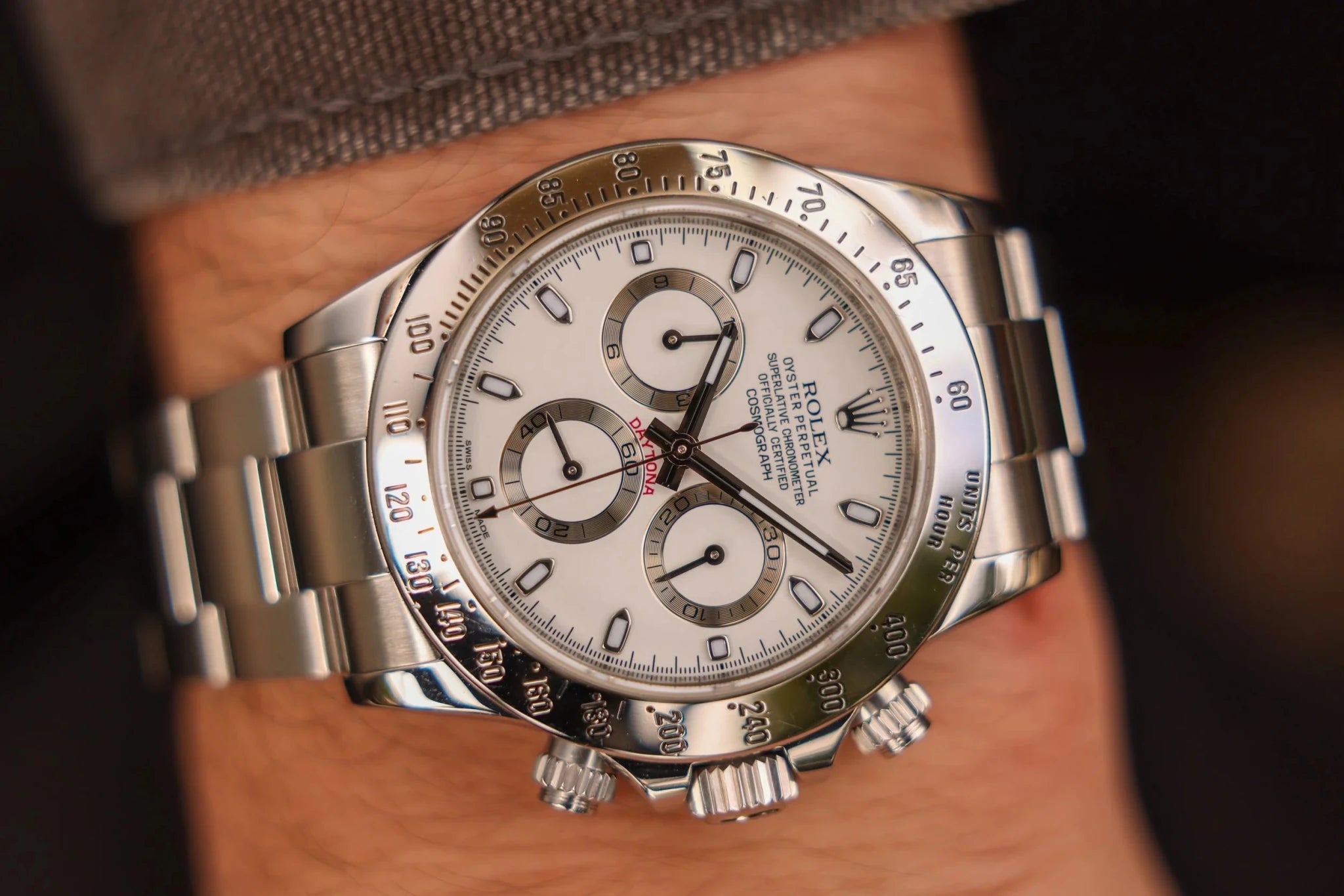 2014 Rolex Daytona Ref. 116520 | White APH Dial | Box and Papers - Sierra Time Co