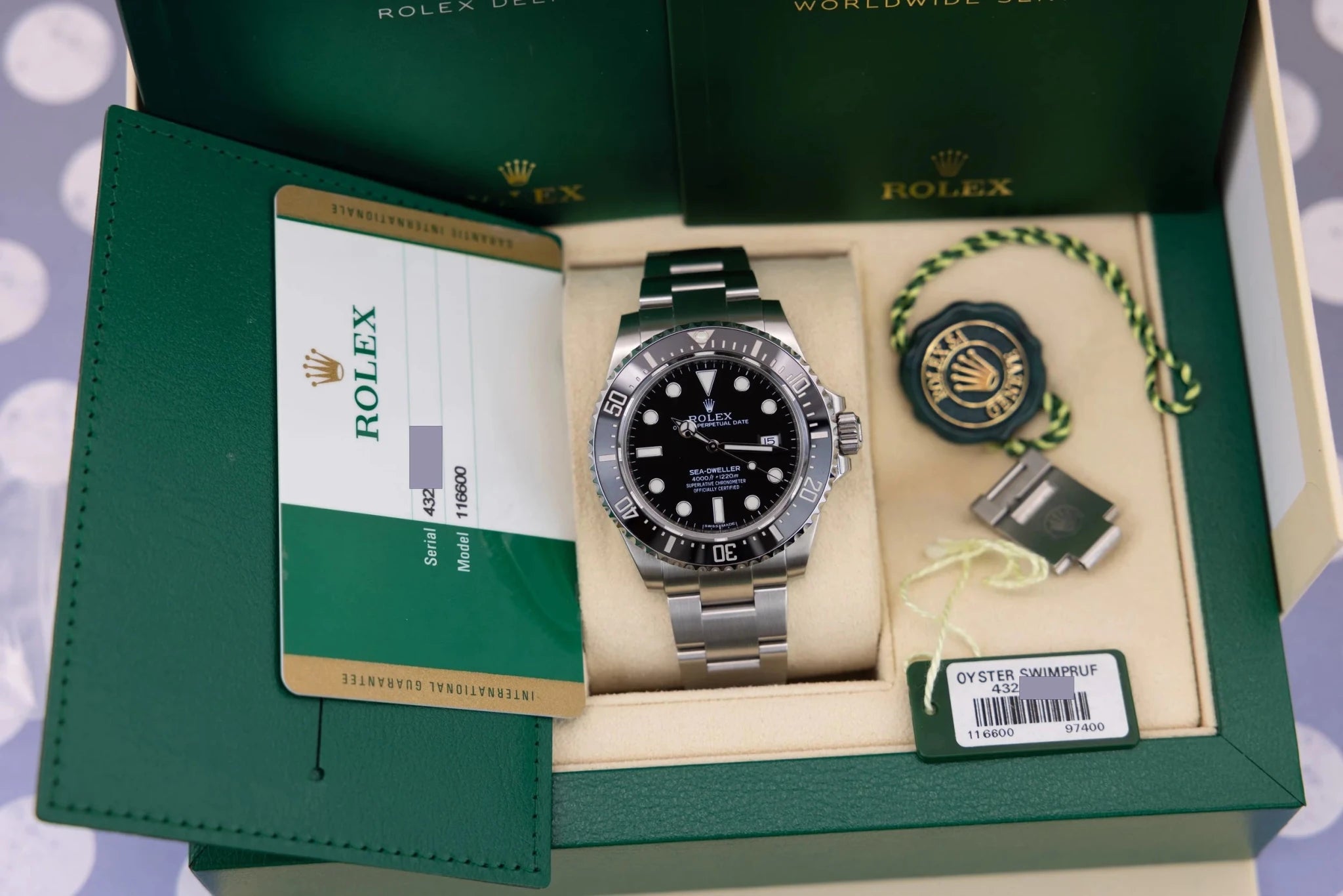 2015 Rolex Sea-Dweller 4000 Ref. 116600 | Box and Papers - Sierra Time Co