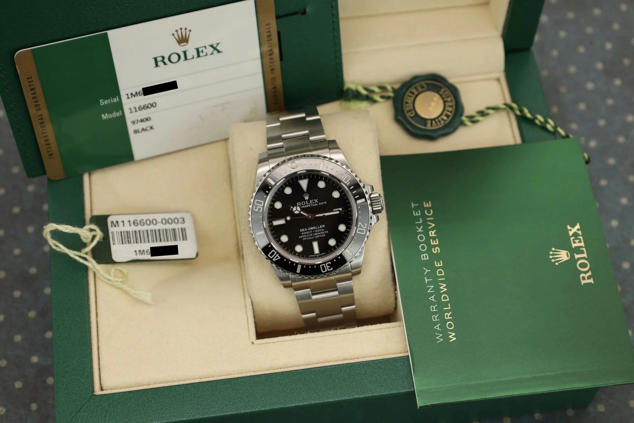 2016 Rolex Sea Dweller Ref. 116600 | SD4K | Box and Papers - Sierra Time Co