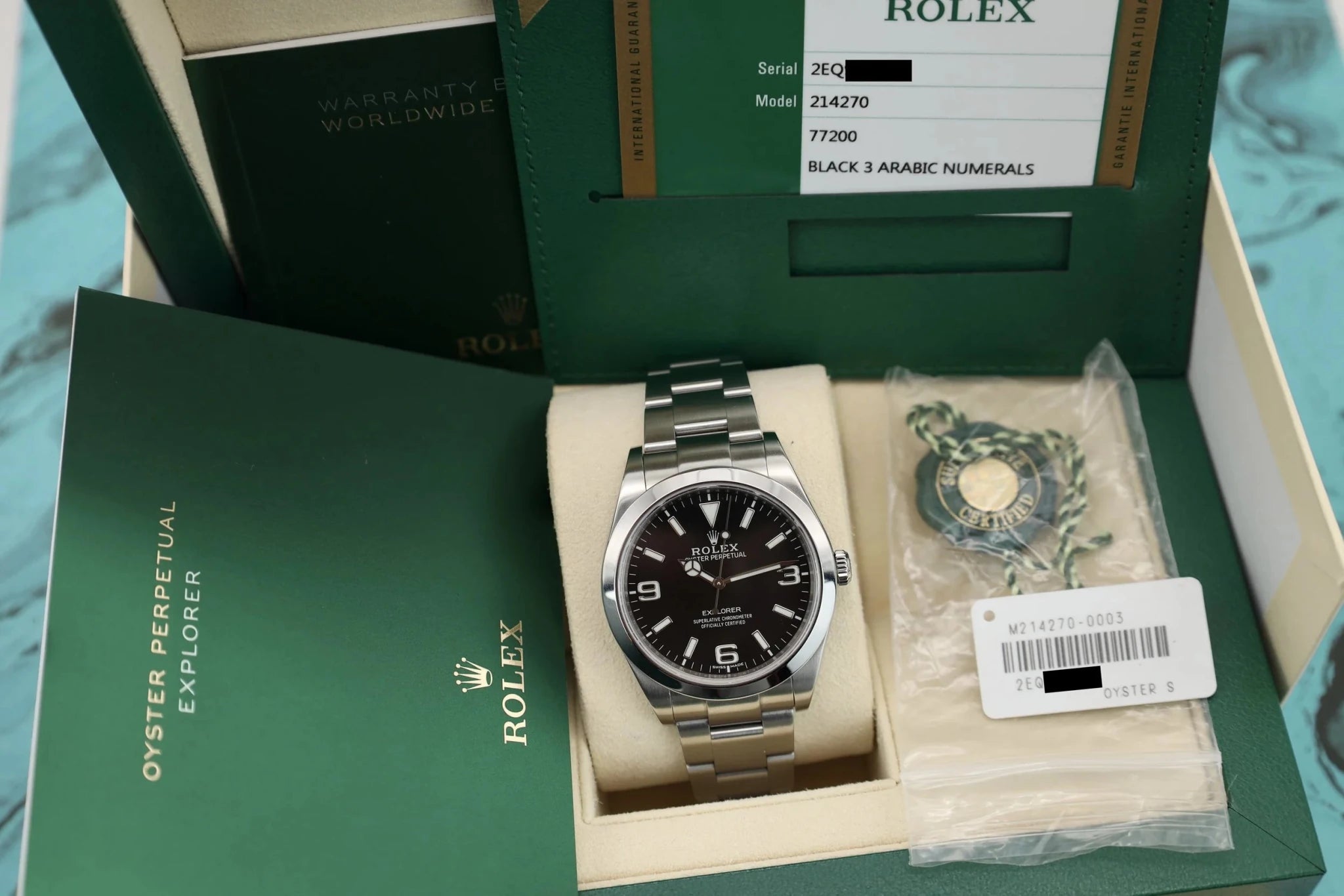 2017 Rolex Explorer I Ref. 214270 | Full Set - Sierra Time Co