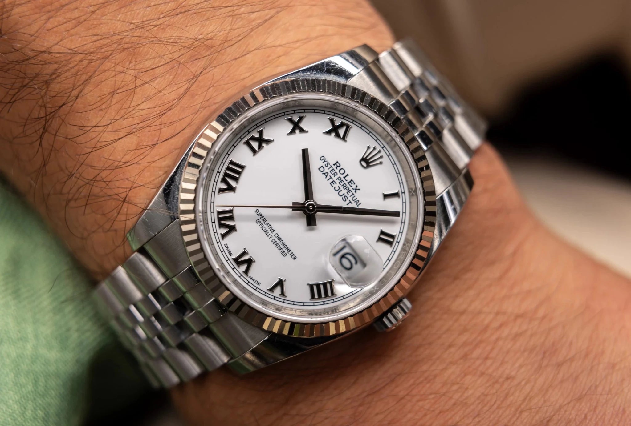 2018 Rolex Datejust Ref. 116234 | White Roman Numeral Dial | Box and Papers - Sierra Time Co