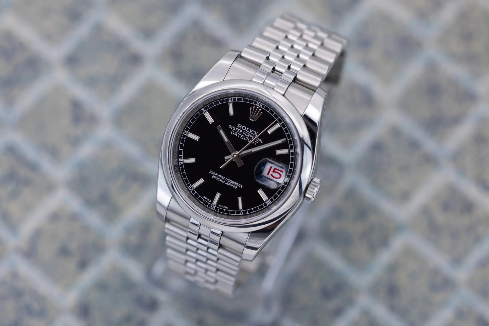 2019 Rolex Datejust Ref. 116200 | Black Dial | Card - Sierra Time Co