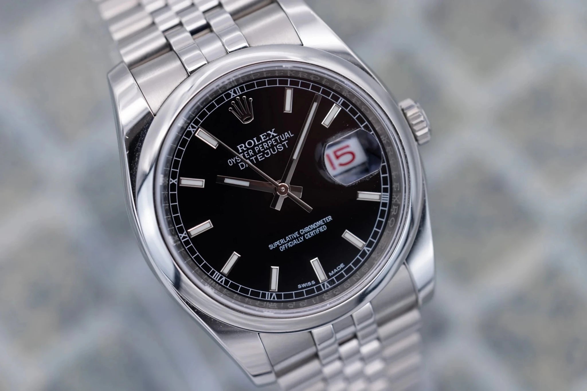 2019 Rolex Datejust Ref. 116200 | Black Dial | Card - Sierra Time Co