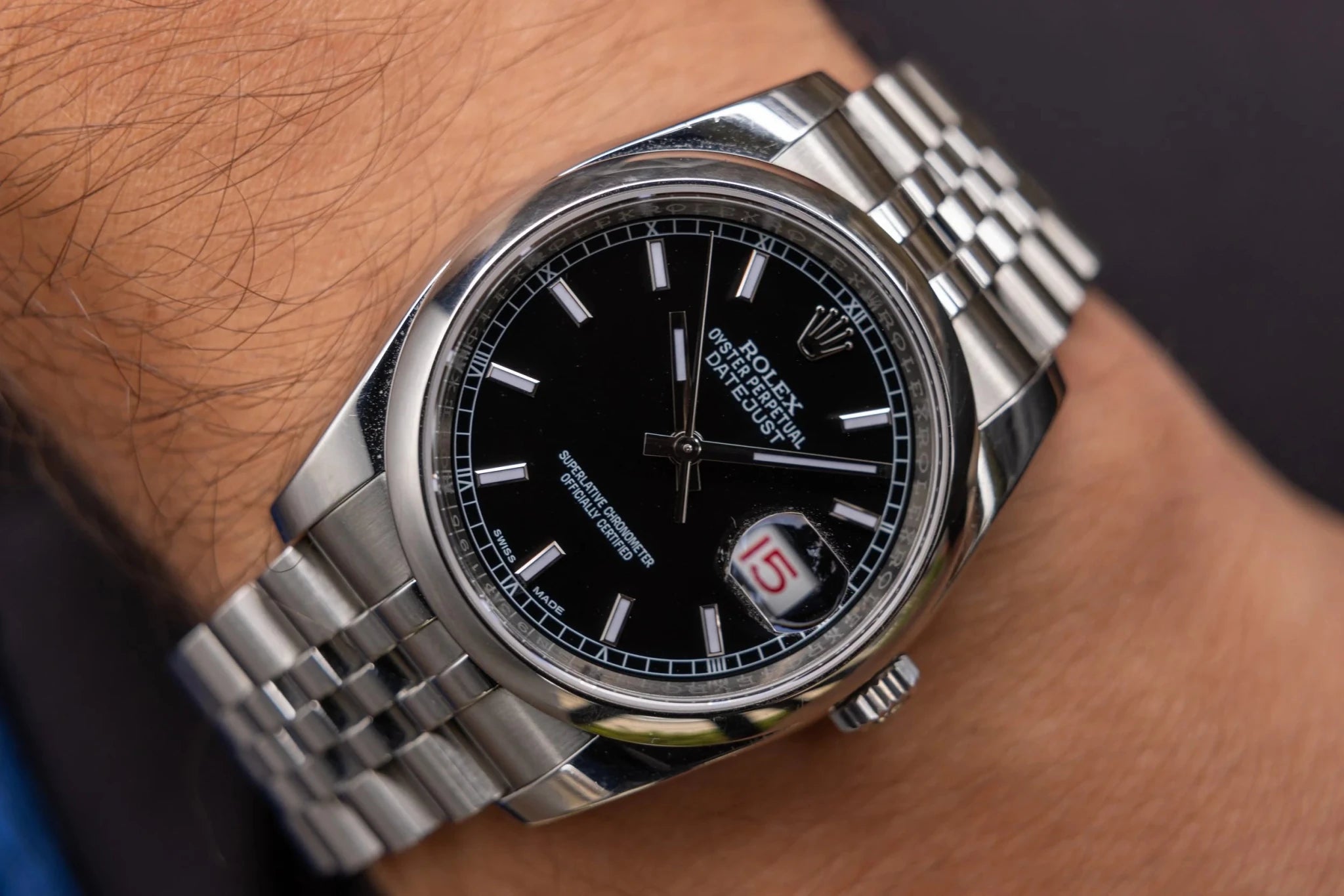2019 Rolex Datejust Ref. 116200 | Black Dial | Card - Sierra Time Co