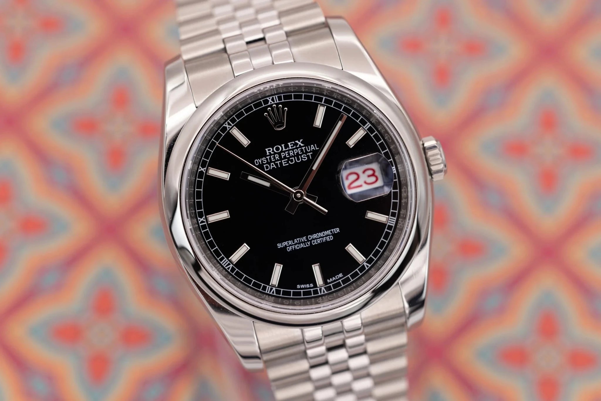 2019 Rolex Datejust Ref. 116200 | Black Roulette Dial | 2025 Rolex Service | Box and Papers - Sierra Time Co