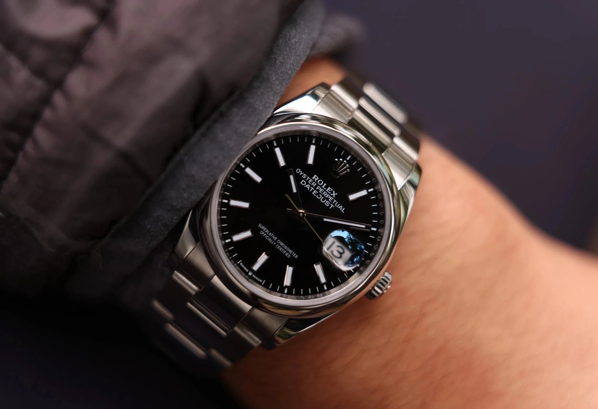 2019 Rolex Datejust Ref. 126200 | Black Dial | Card - Sierra Time Co