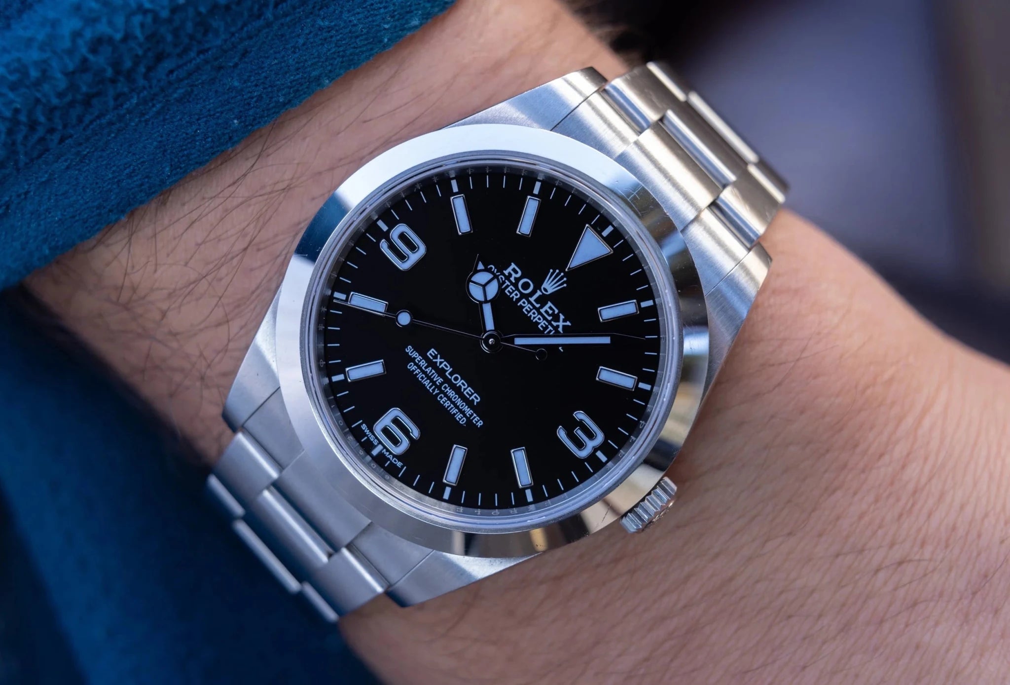 2019 Rolex Explorer I Ref. 214270 | MK2 Dial | Box and Papers - Sierra Time Co