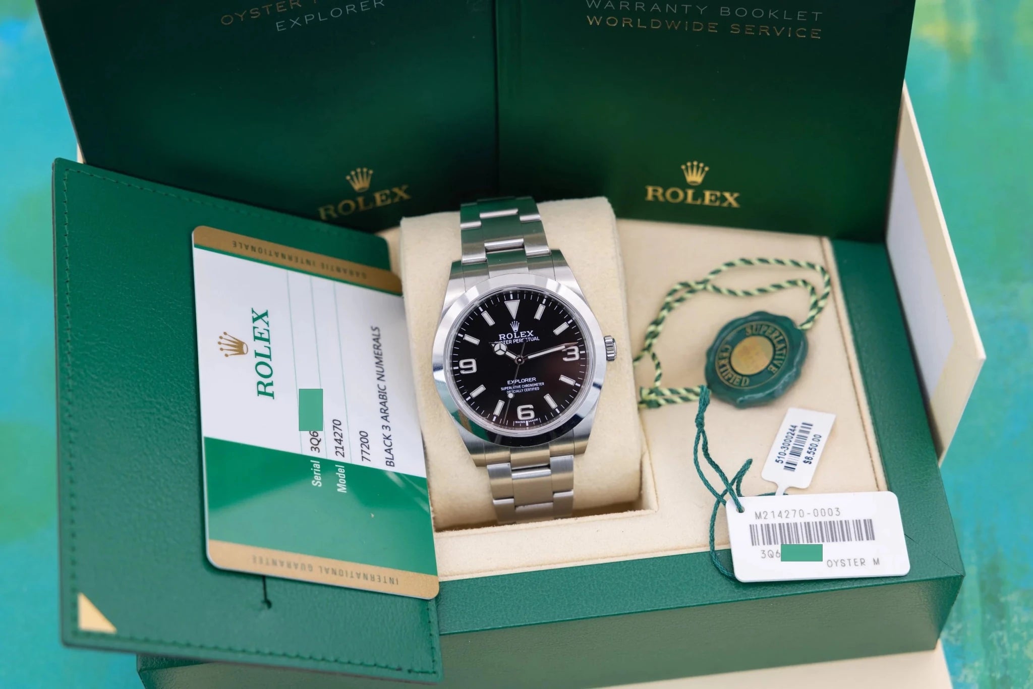 2019 Rolex Explorer I Ref. 214270 | MK2 Dial | Box and Papers - Sierra Time Co