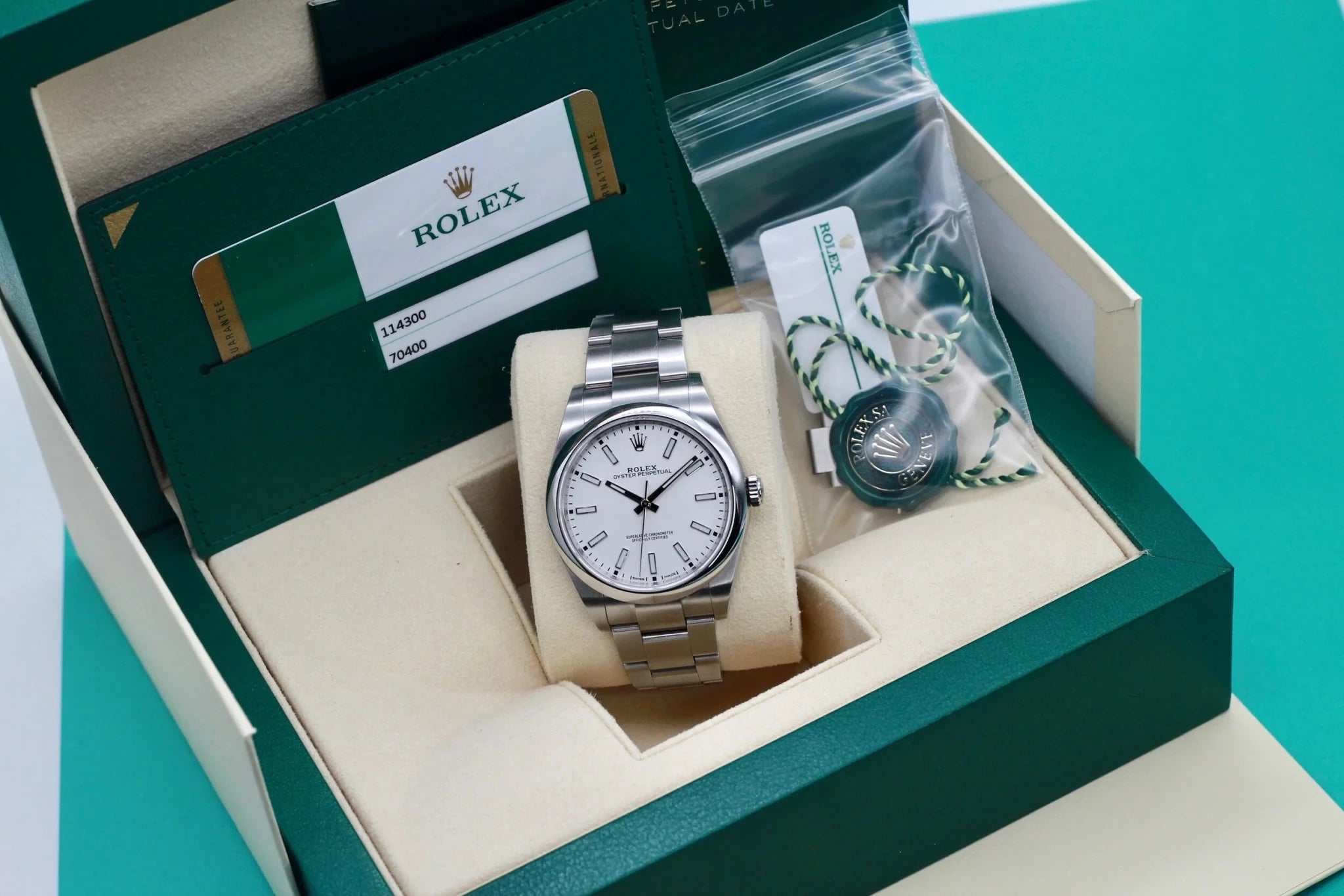 2019 Rolex Oyster Perpetual Ref. 114300 | Full Set - Sierra Time Co