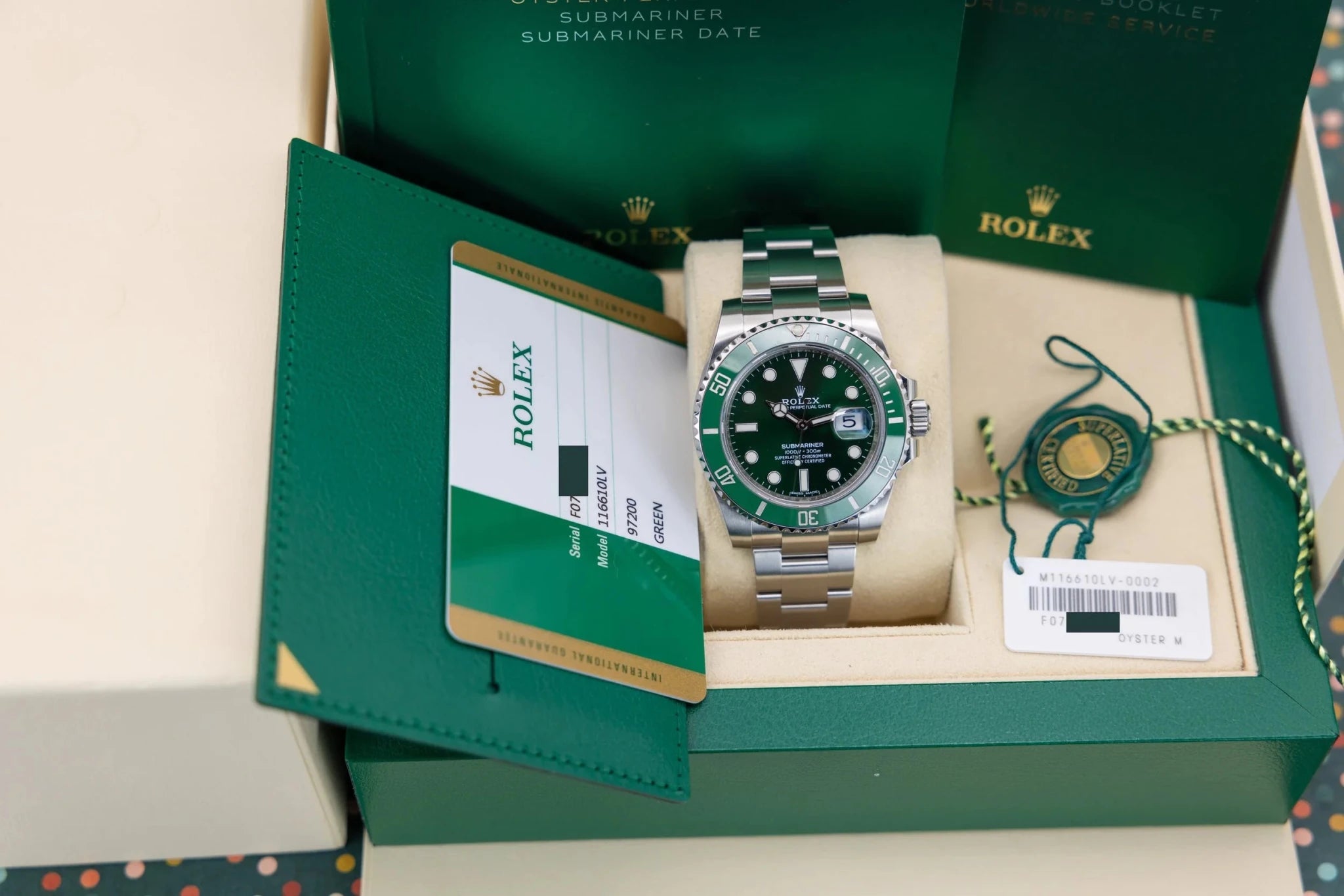 2019 Rolex Submariner Ref. 11610LV | Hulk | Box and Papers - Sierra Time Co