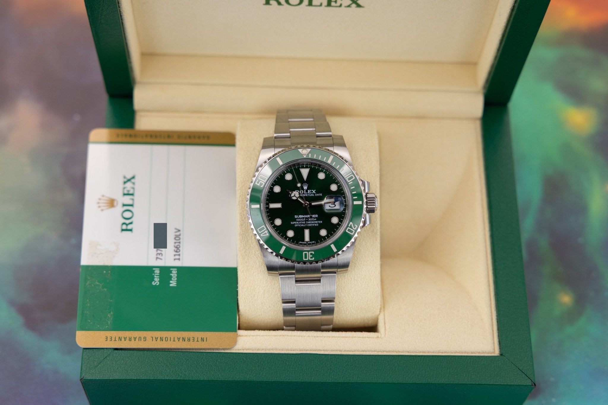 2019 Rolex Submariner Ref. 116610LV Hulk | Box and Papers - Sierra Time Co