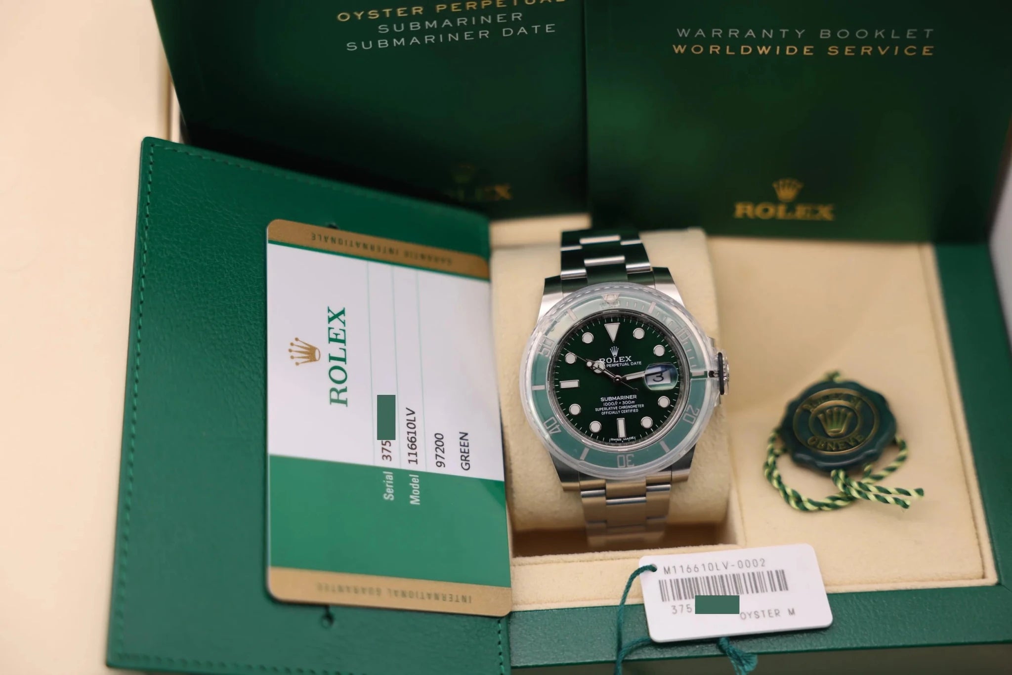 2019 Rolex Submariner Ref. 116610LV | Hulk | Full Set - Sierra Time Co