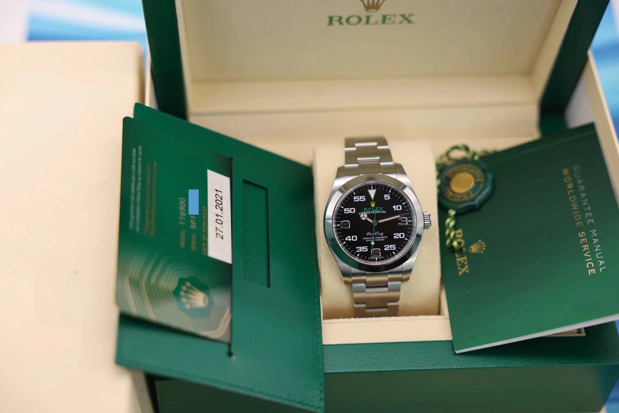 2021 Rolex Air-King Ref. 116900 | Box and Papers - Sierra Time Co