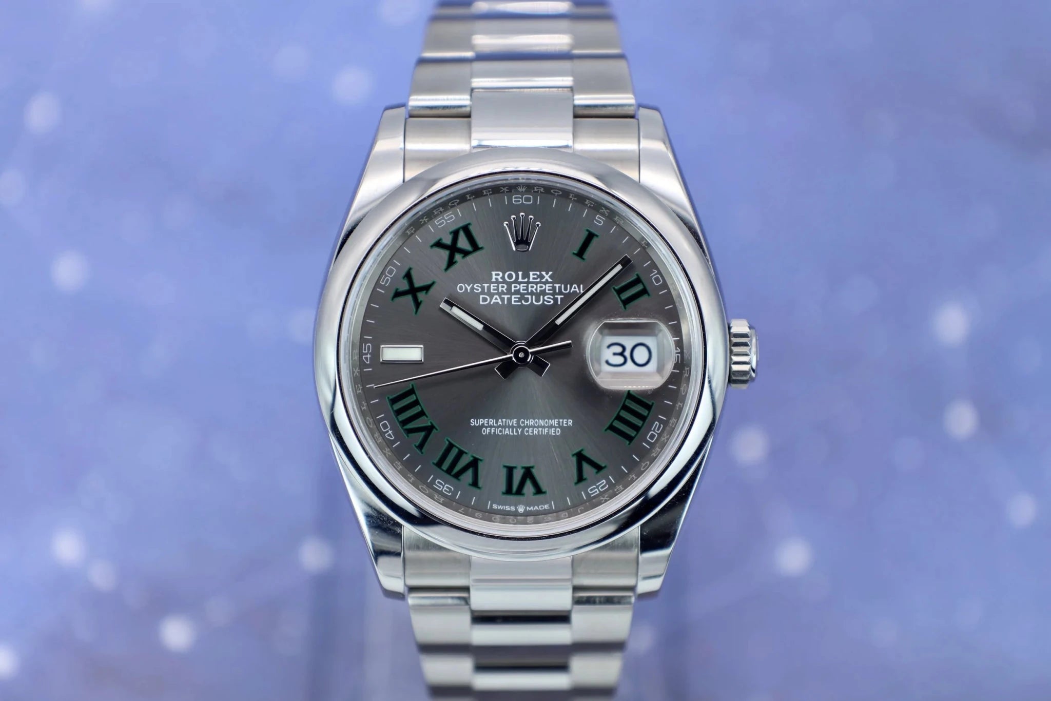 2021 Rolex Datejust Ref. 126200 Wimbledon Dial | Full Set - Sierra Time Co