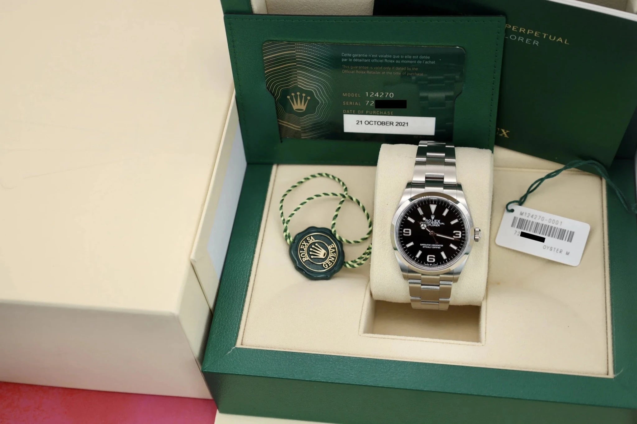 2021 Rolex Explorer I Ref. 124270 | Brand New in Box - Sierra Time Co