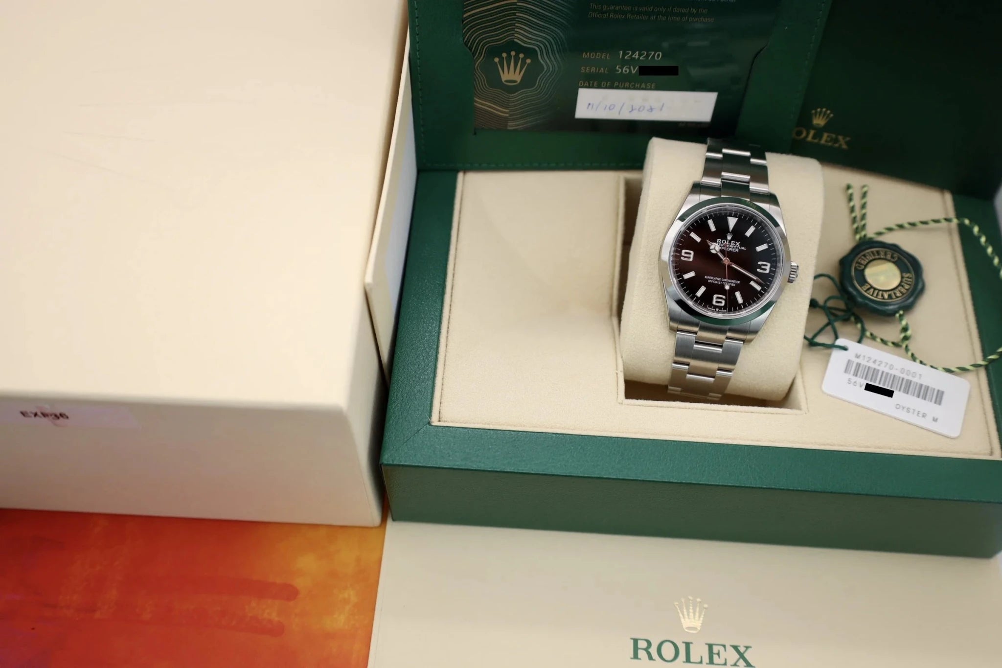 2021 Rolex Explorer I Ref. 124270 | Fully Stickered | Brand New in Box - Sierra Time Co