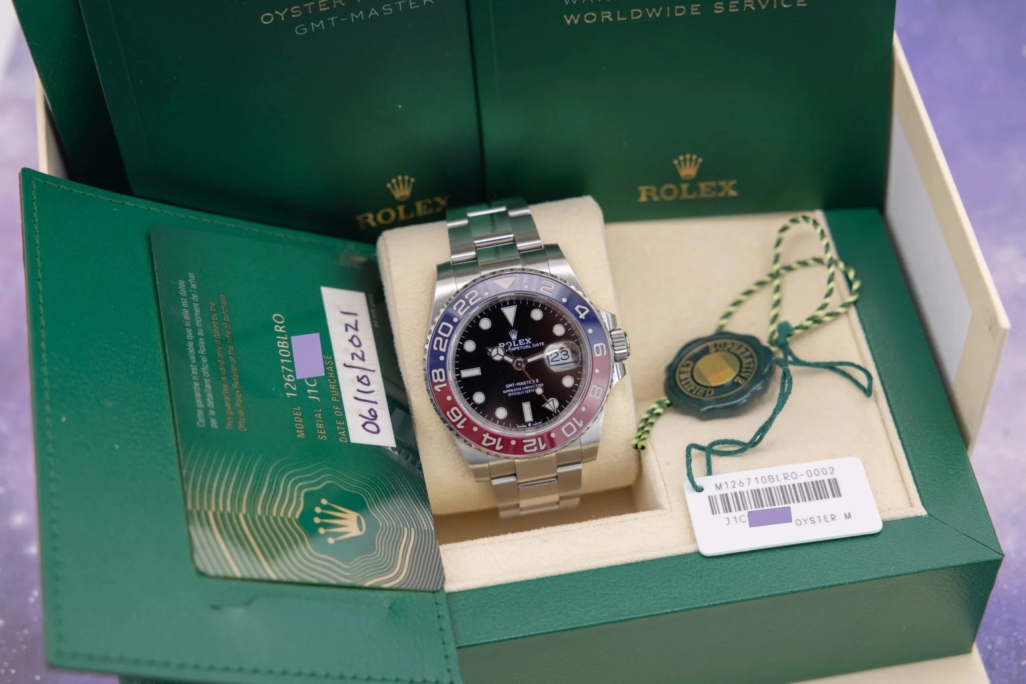 2021 Rolex GMT Master II Ref. 126710 Pepsi | Box and Papers - Sierra Time Co