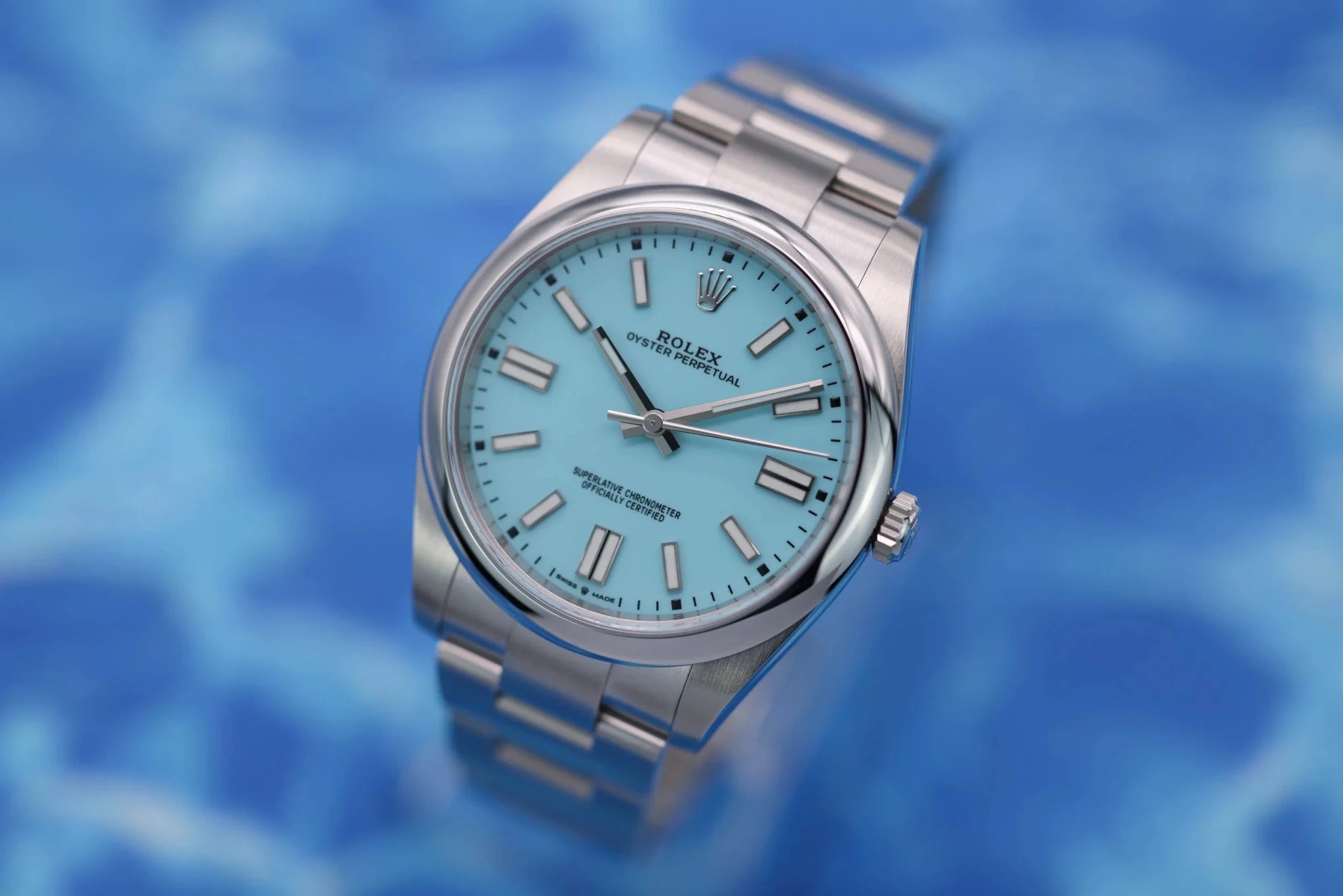2021 Rolex Oyster Perpetual Ref. 124300 | Tiffany Blue | Full Set - Sierra Time Co