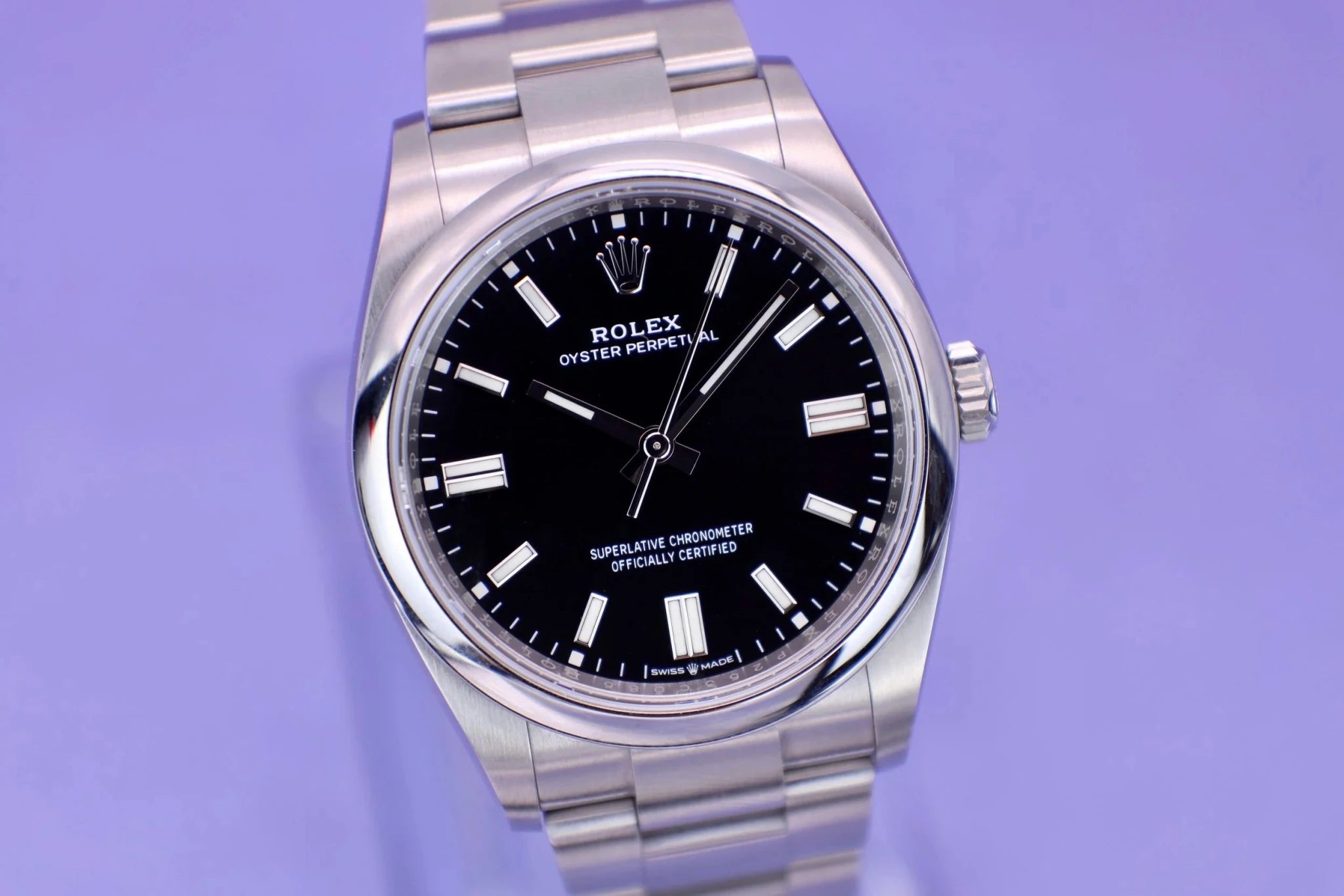 2021 Rolex Oyster Perpetual Ref. 126000 | Black Dial | Full Set - Sierra Time Co