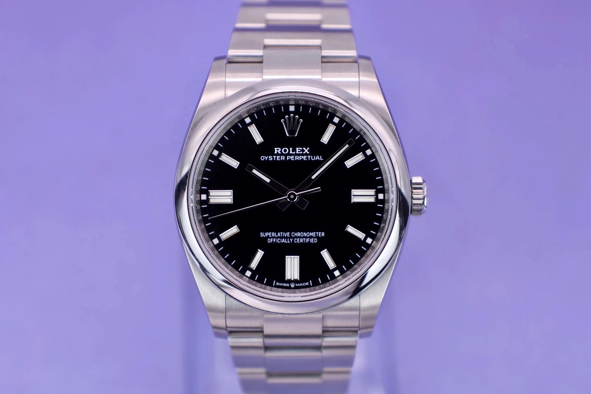 2021 Rolex Oyster Perpetual Ref. 126000 | Black Dial | Full Set - Sierra Time Co