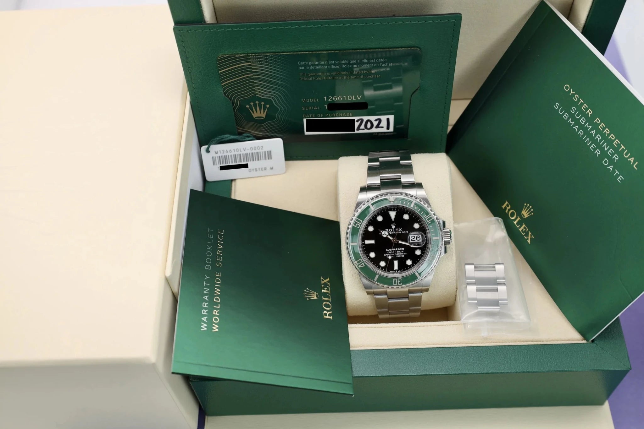2021 Rolex Submariner Ref. 126610LV | Full Set - Sierra Time Co