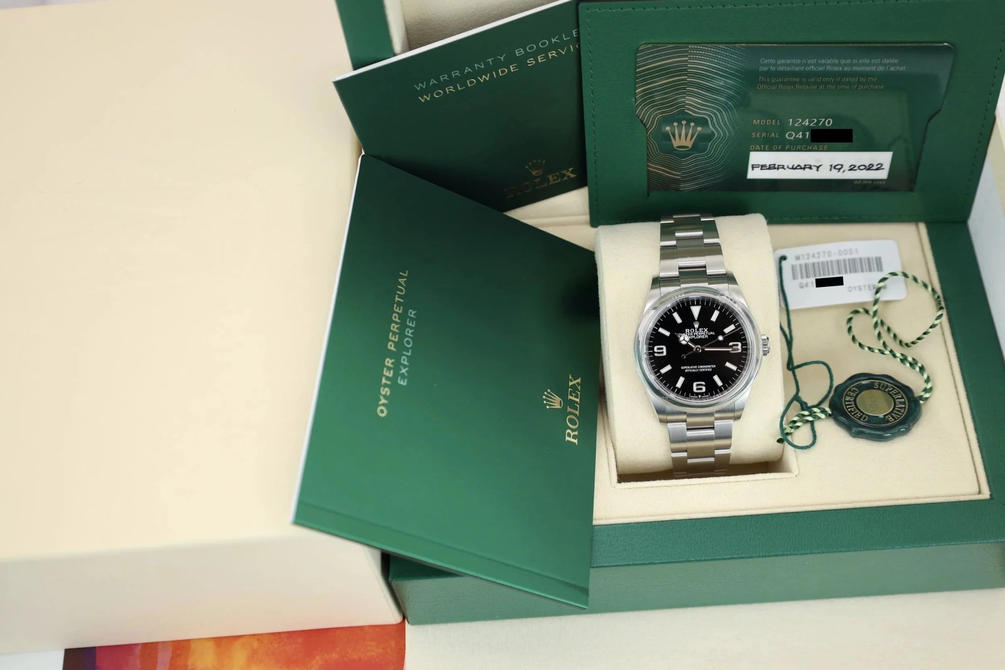 2022 Rolex Explorer I Ref. 124270 | BNIB | Full Set - Sierra Time Co