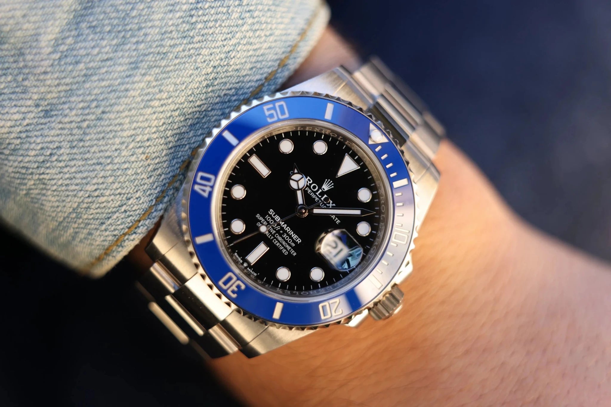 2022 Rolex Submariner Ref. 126619LB | 18K White Gold | Cookie Monster | Card - Sierra Time Co