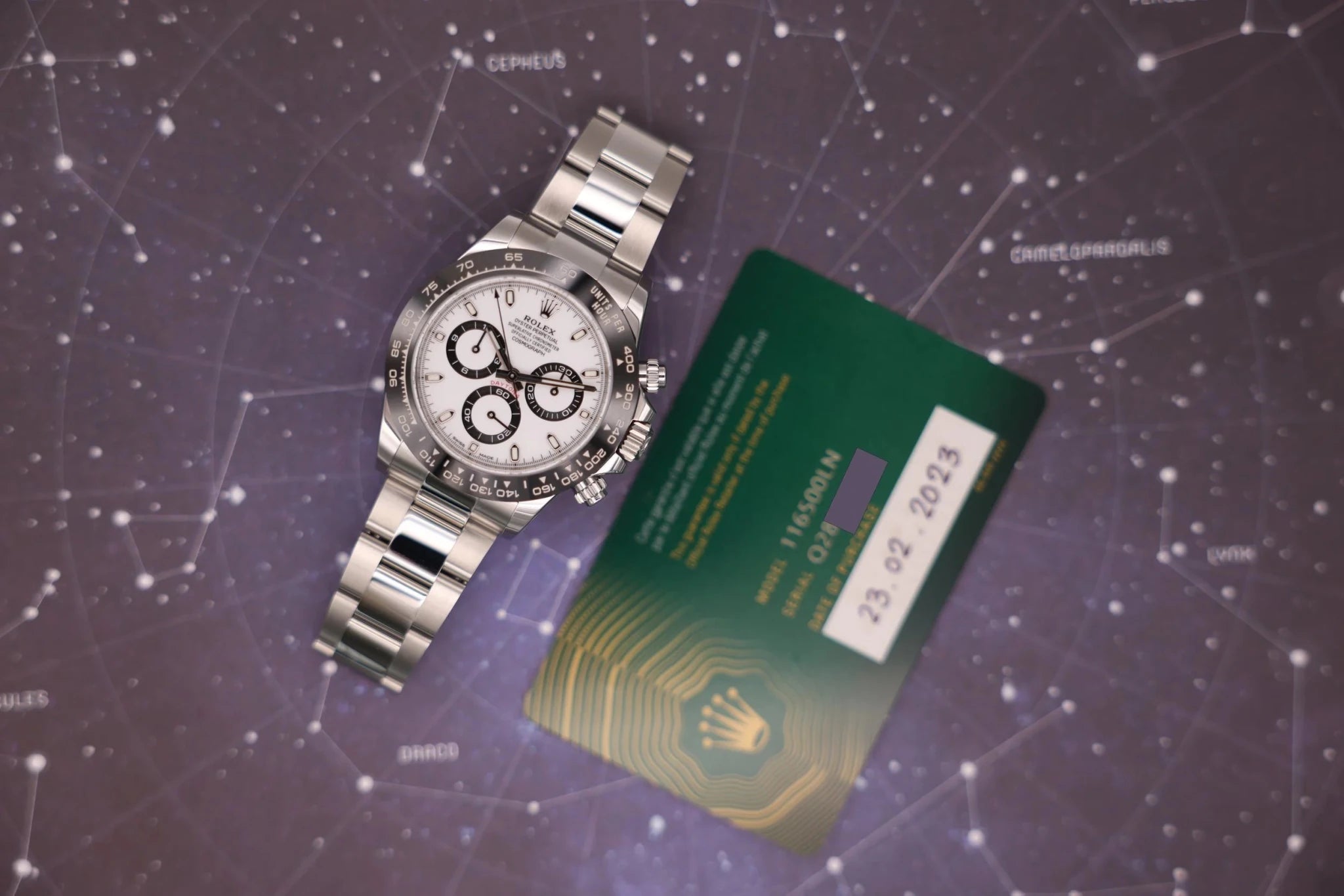 2023 Rolex Daytona Ref. 116500LN | White Dial | Card - Sierra Time Co