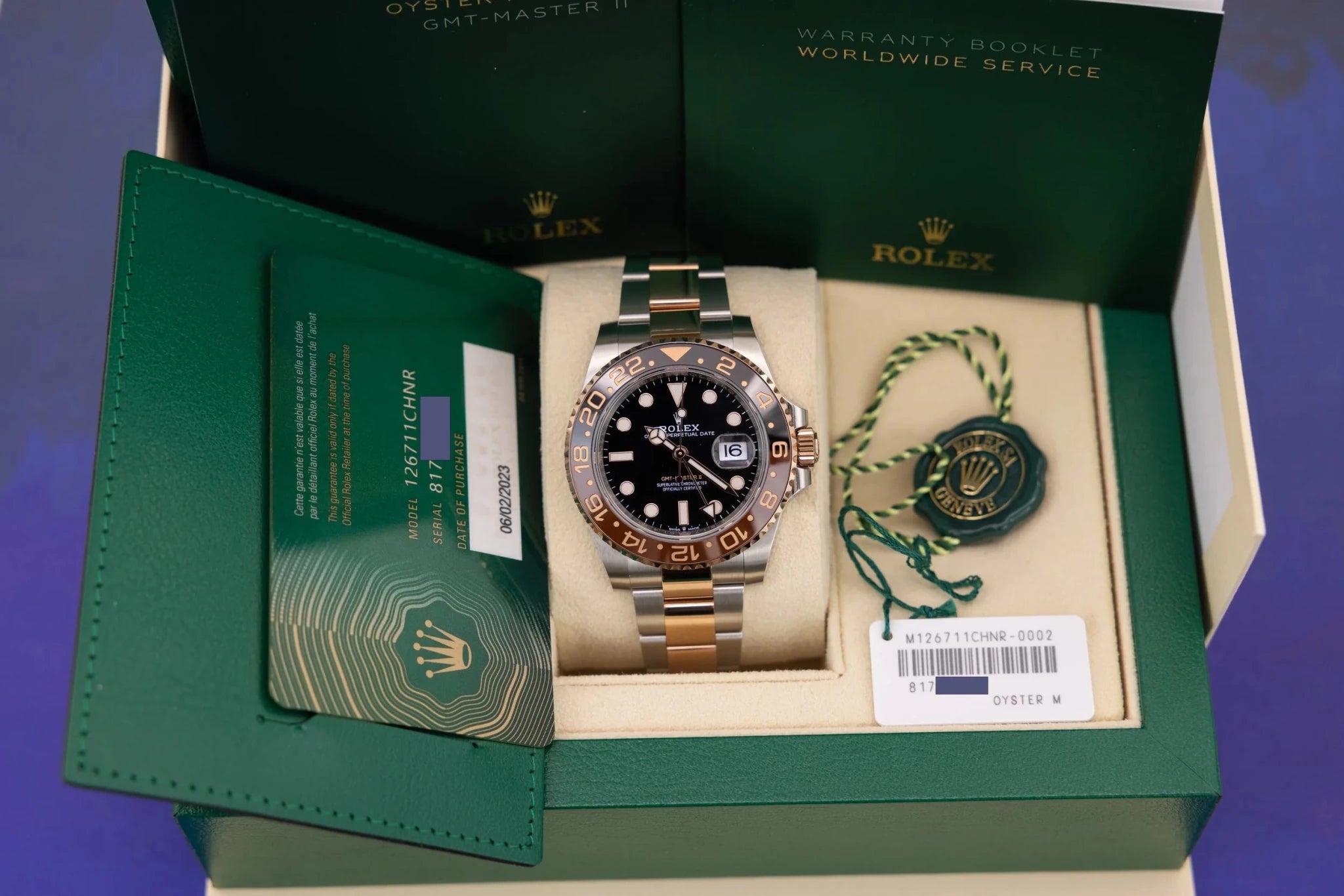 2023 Rolex GMT Master II Ref. 126711CHNR Rootbeer Dial | Unworn | Box and Papers - Sierra Time Co